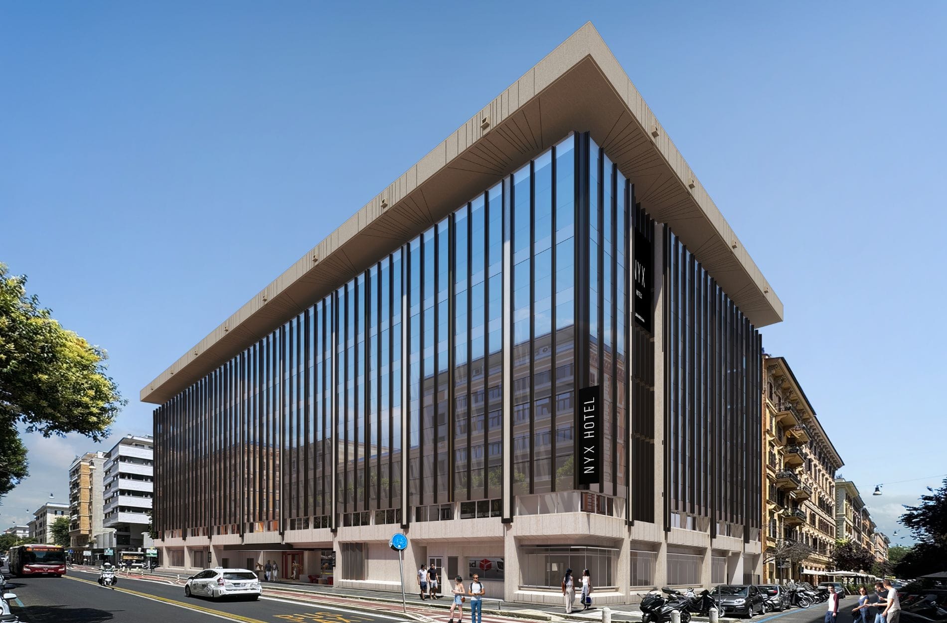 Steht in den Startlöchern: Das NYX Hotel Rome öffnet im Sommer seine Türen.