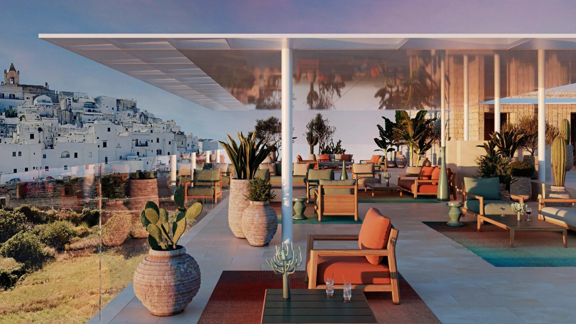 Blick auf die „La Città Bianca“: Das Vista Ostuni in Puglia öffnet diesen Sommer.