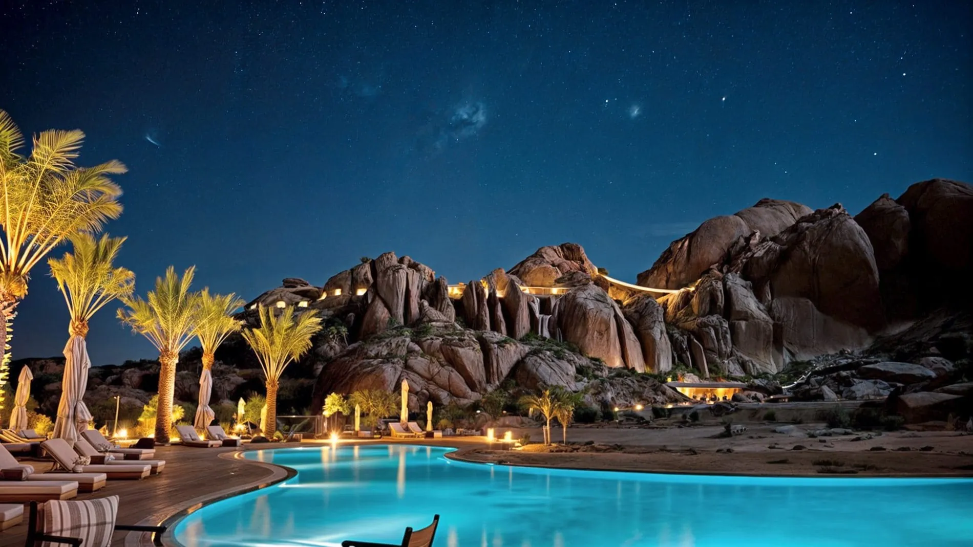 Einheimische Pflanzen begrünen die Wadis. Dabei handelt es sich um grüne Schneisen im sonst trockenen Gelände.