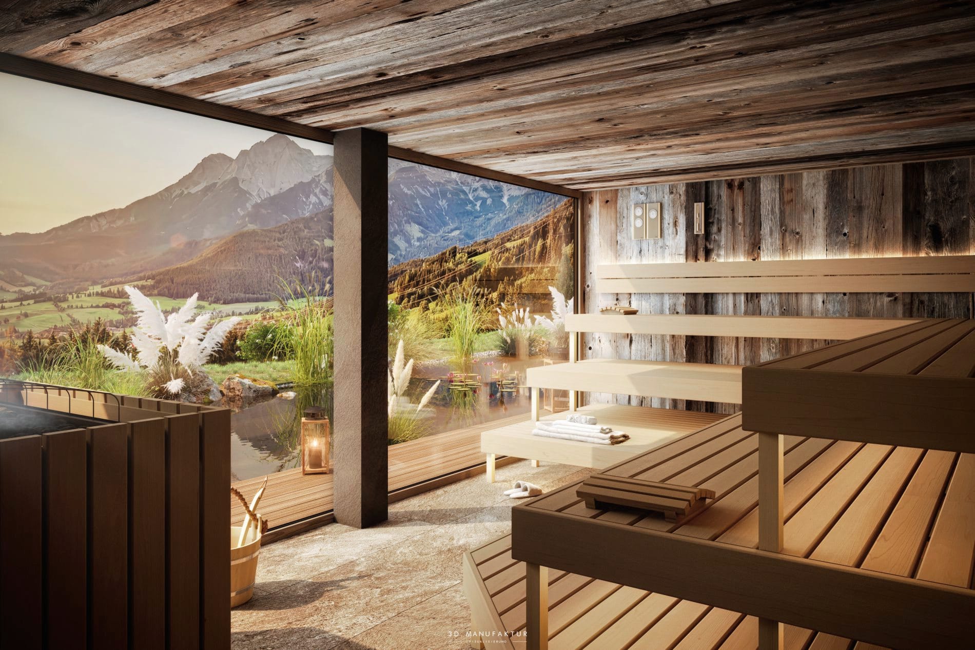 Der ausgebaute Spabereich „Cloud Nine“ soll mit einer spiegelverglasten Panorama-Sauna einen Rückzugsort bilden.