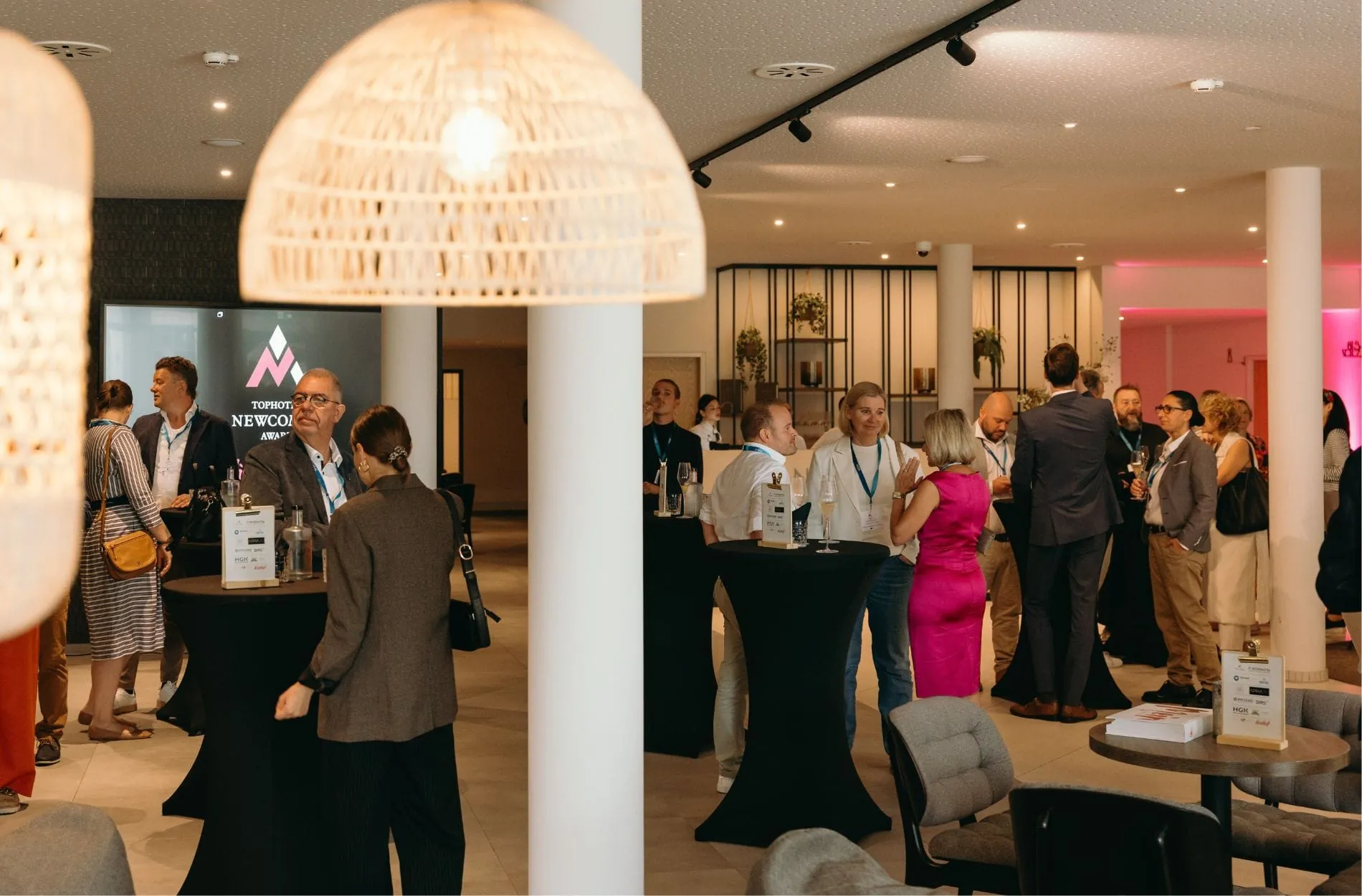 Empfang und Get-together in der Lobby des Nouri Hotels in Bad Krozingen.