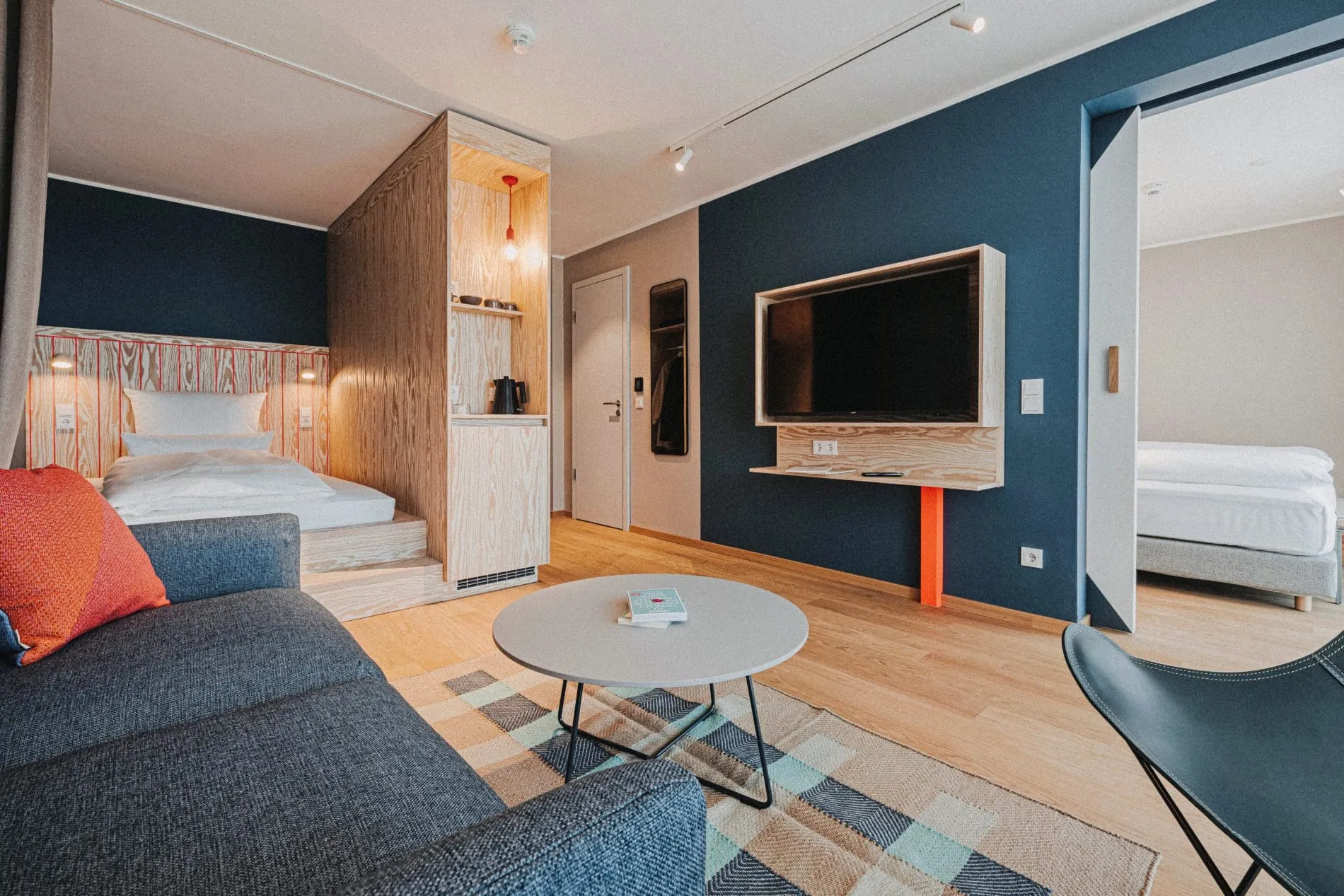 Hochwertig: Die Boxspringbetten sind von Tréca Paris.