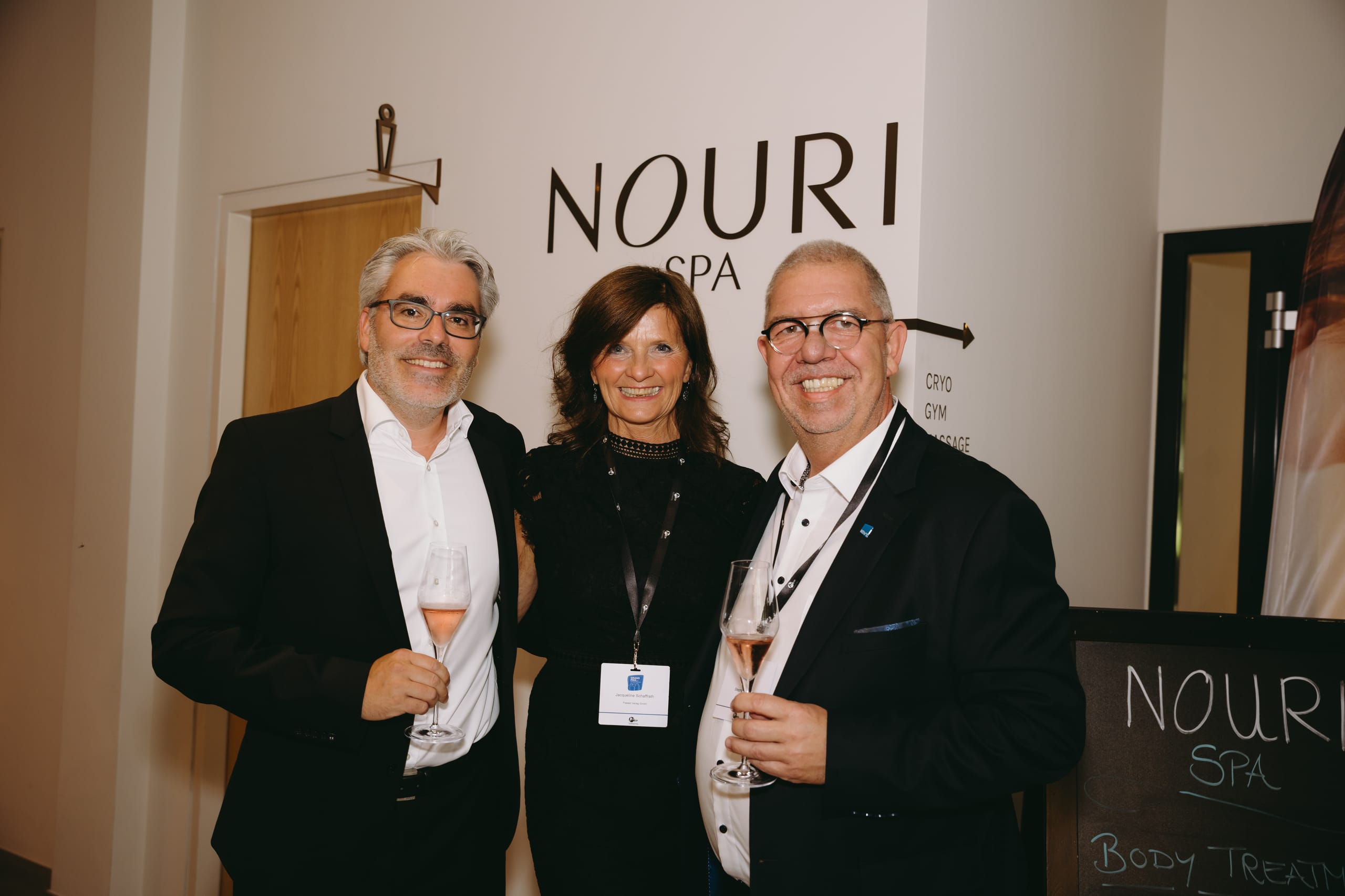 Feierlicher Empfang beim Grand Prix der Tagungshotellerie 2025 in der Lobby des Nouri Hotels in Bad Krozingen.