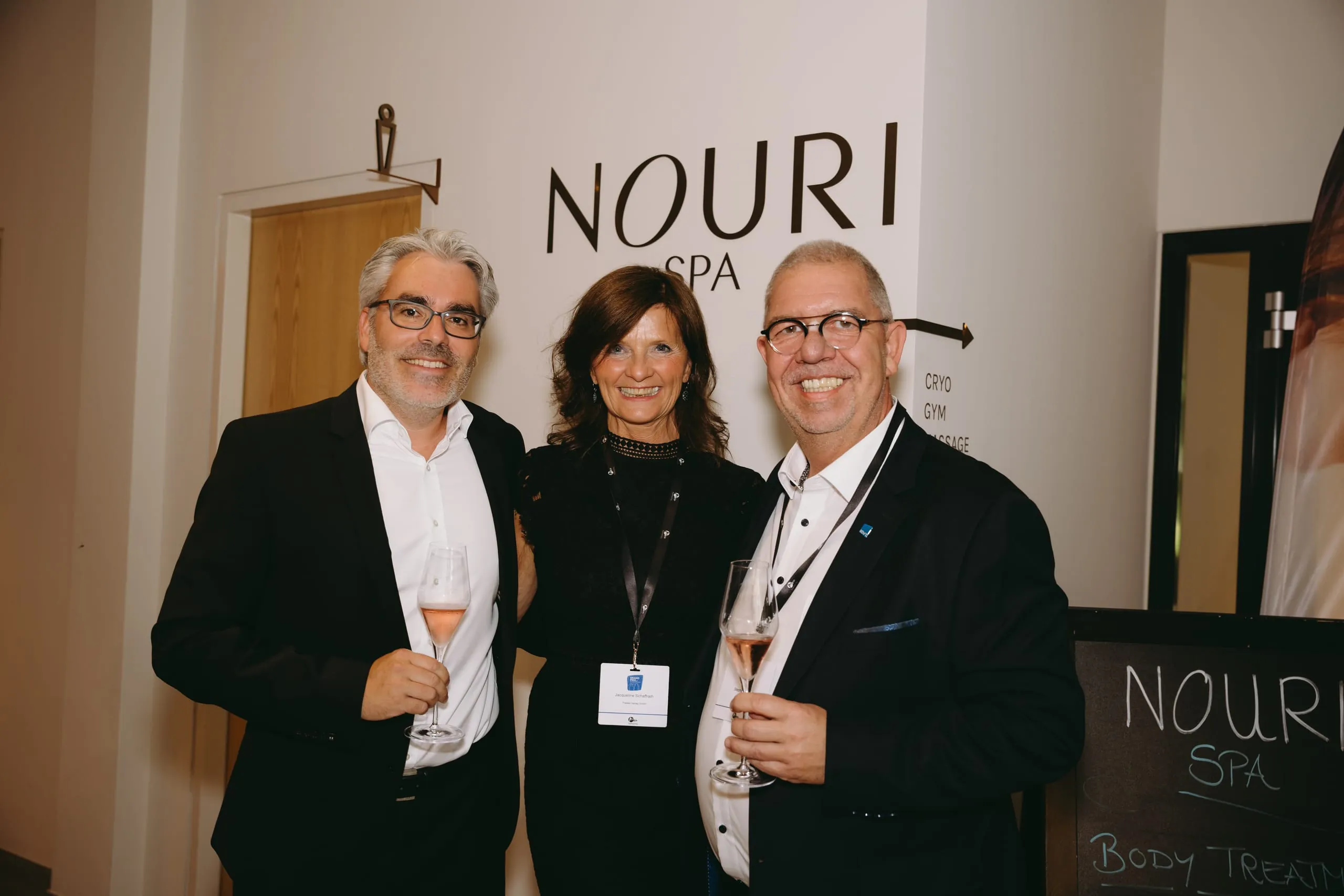 Feierlicher Empfang beim Grand Prix der Tagungshotellerie 2025 in der Lobby des Nouri Hotels in Bad Krozingen.