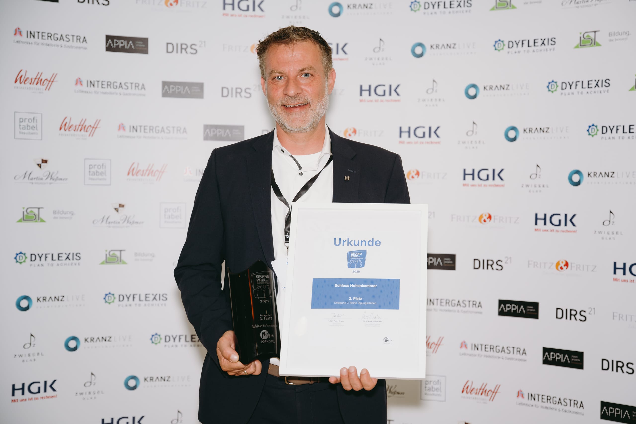 Die Preisverleihung des Grand Prix der Tagungshotellerie.