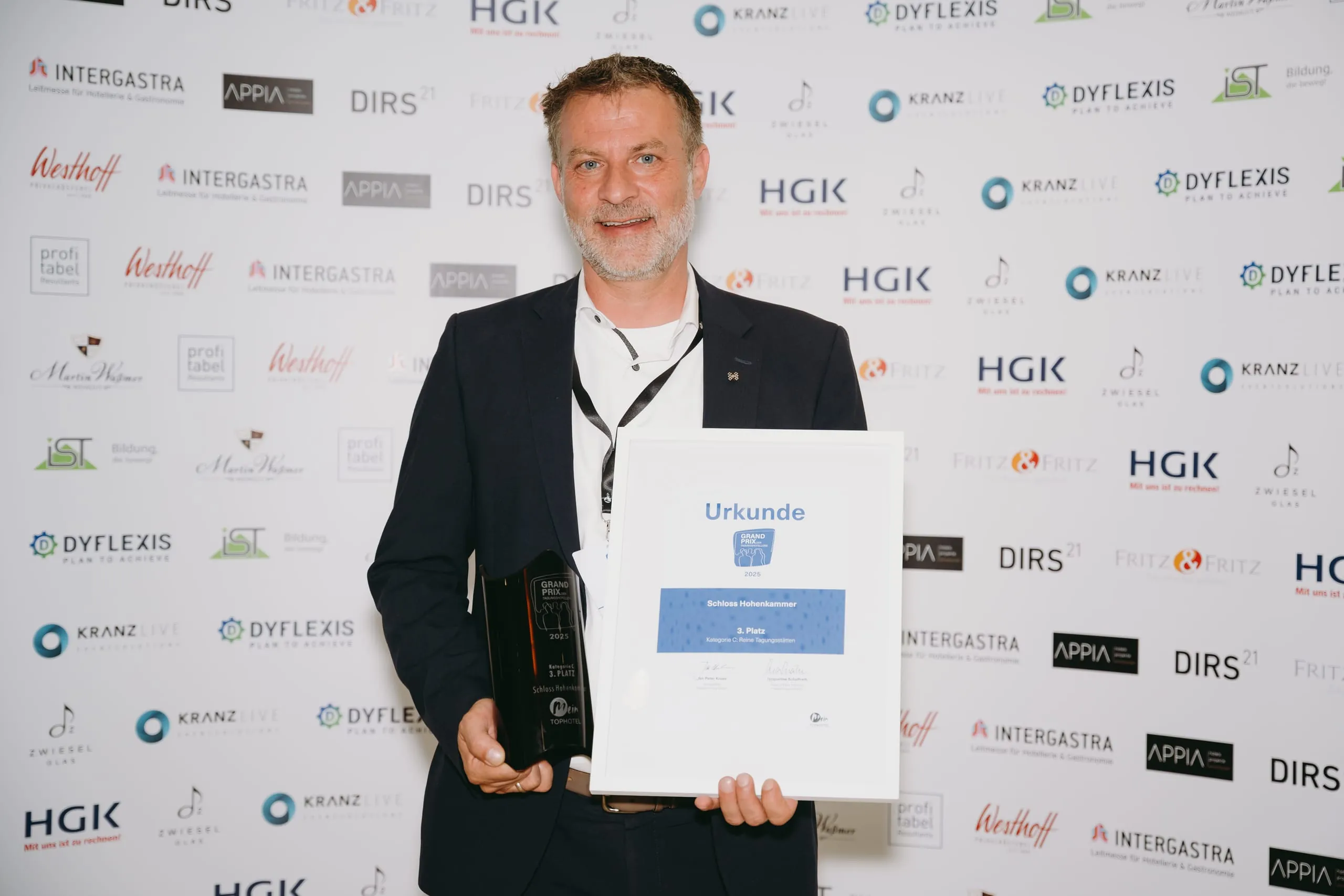 Die Preisverleihung des Grand Prix der Tagungshotellerie.