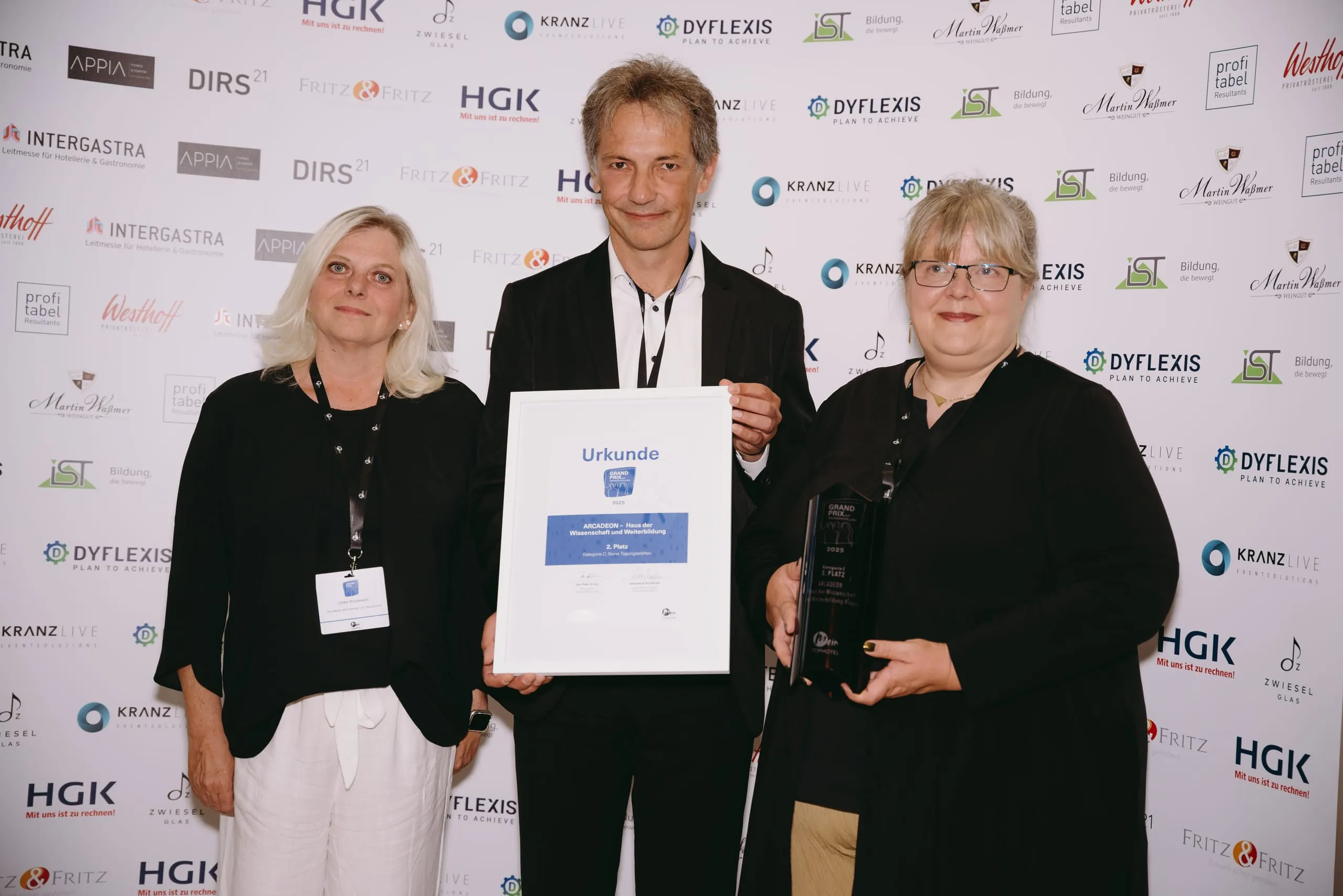 Die Preisverleihung des Grand Prix der Tagungshotellerie.