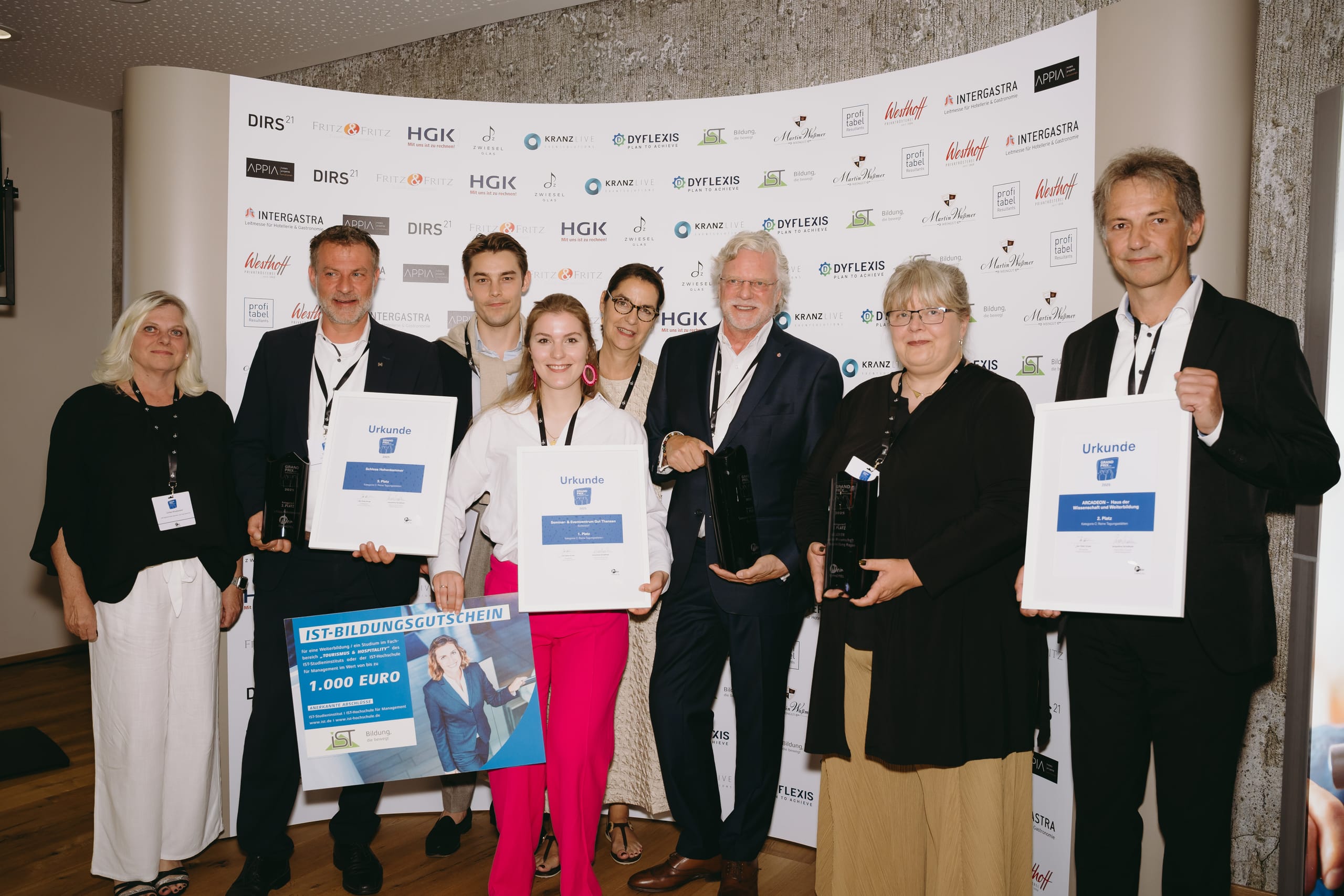 Die Preisverleihung des Grand Prix der Tagungshotellerie.