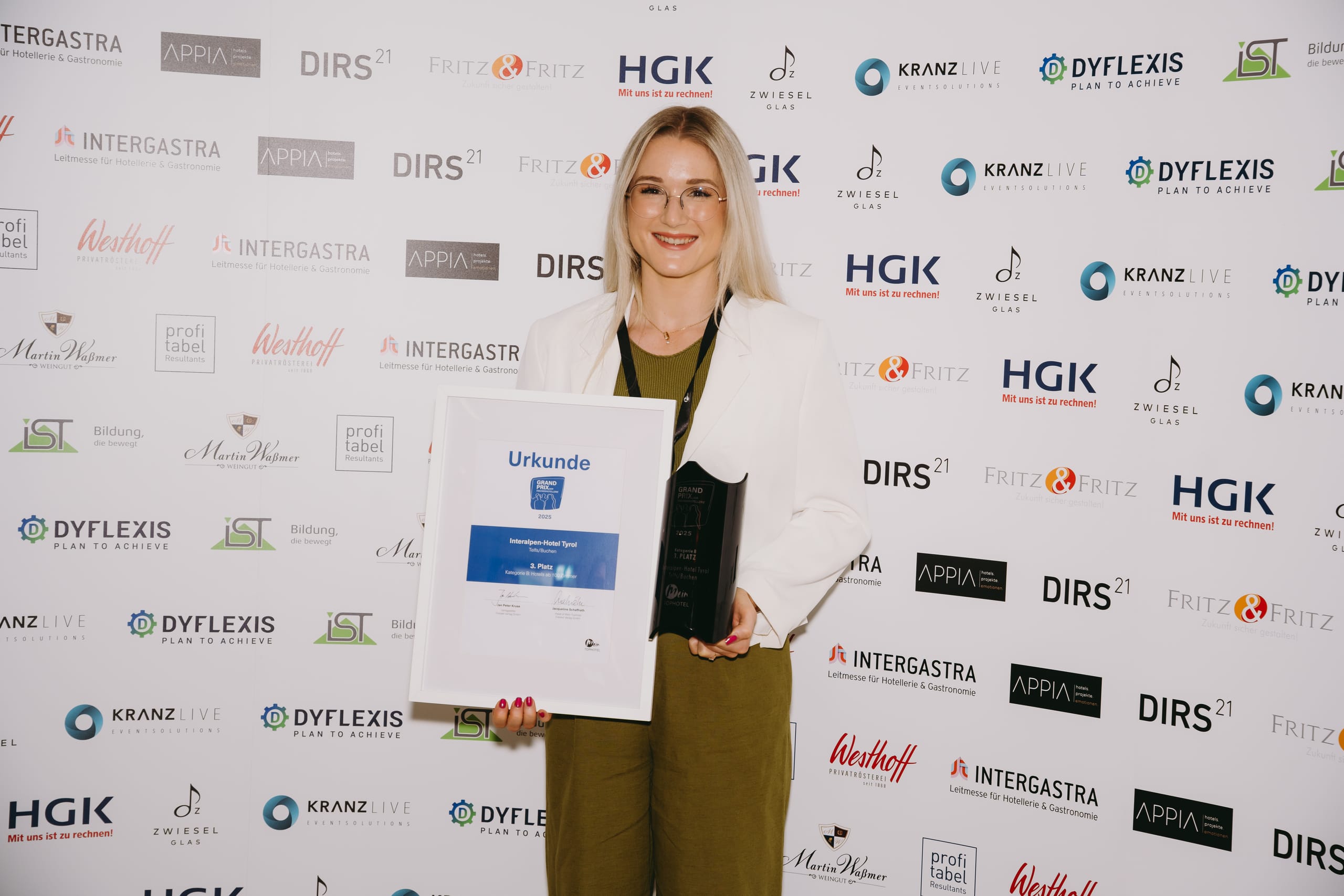 Die Preisverleihung des Grand Prix der Tagungshotellerie.