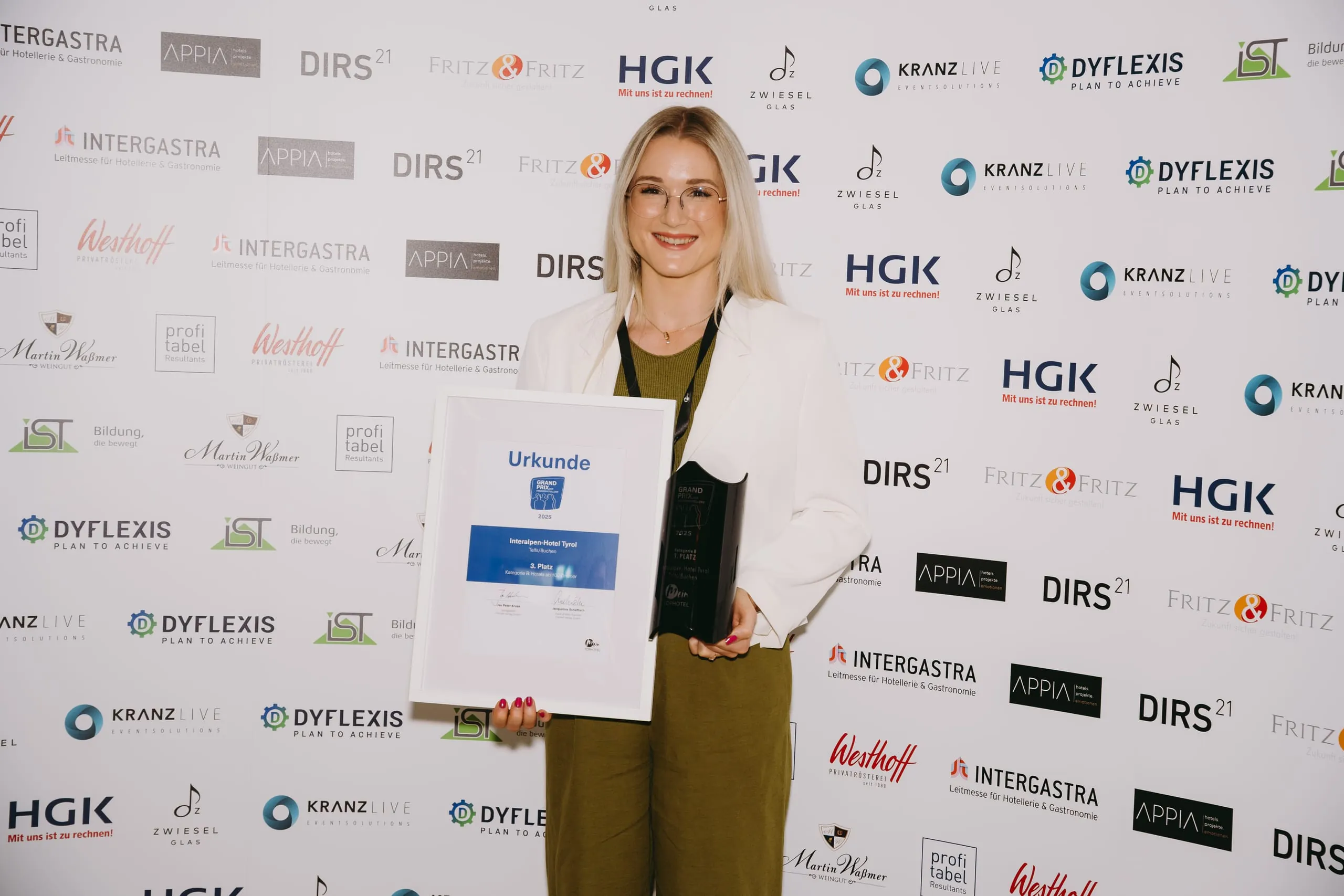Die Preisverleihung des Grand Prix der Tagungshotellerie.