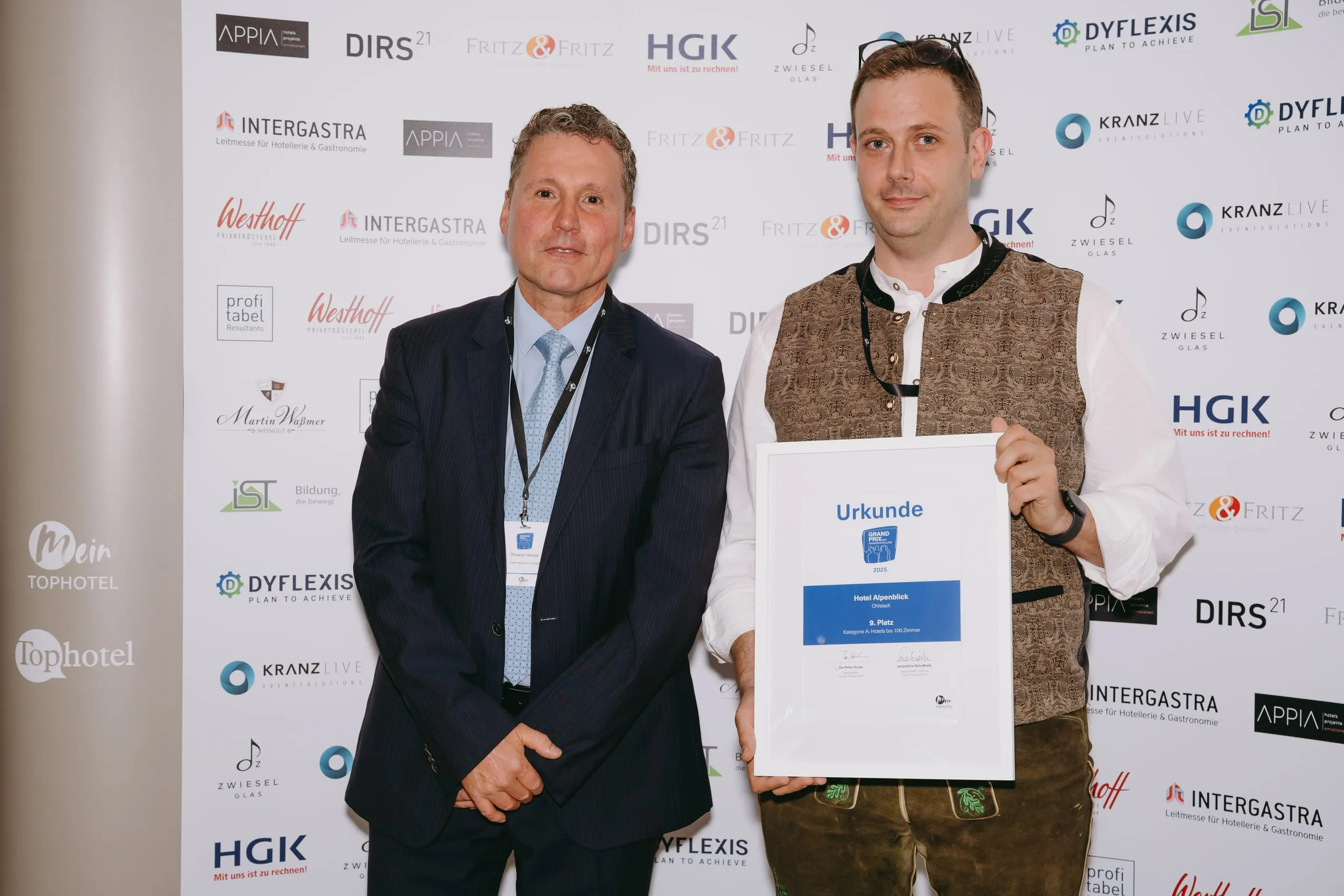 Die Preisverleihung des Grand Prix der Tagungshotellerie.