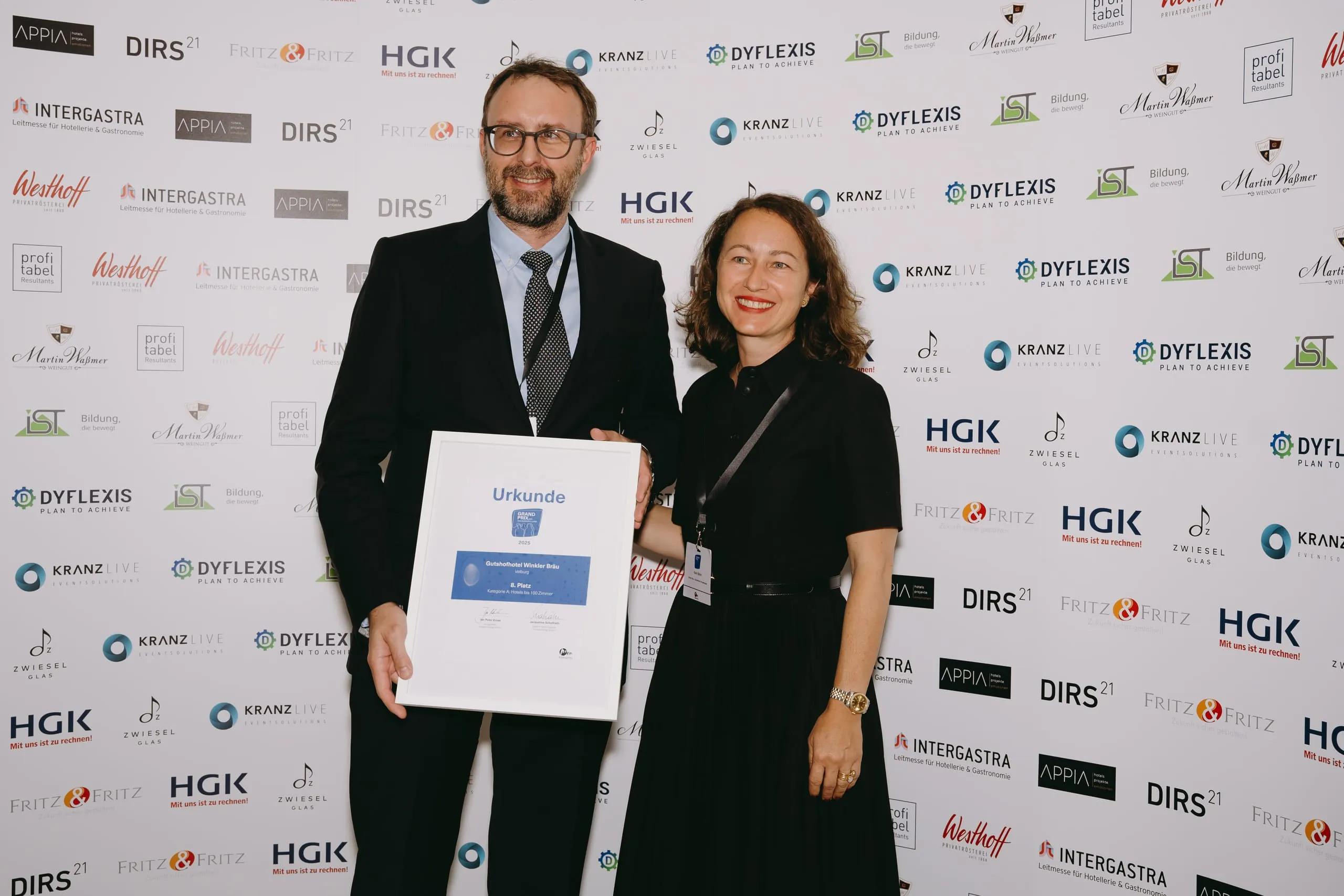 Die Preisverleihung des Grand Prix der Tagungshotellerie.