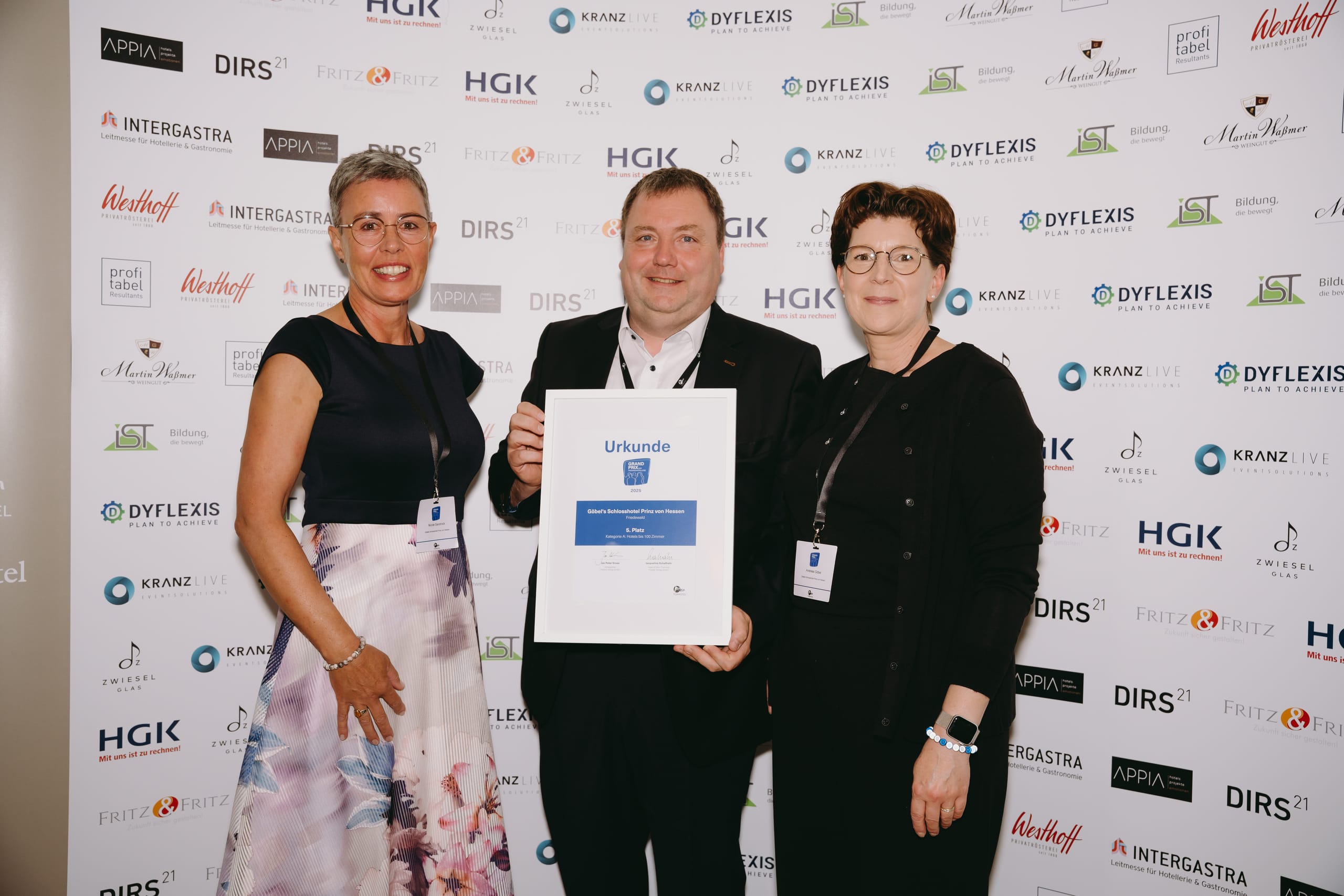 Die Preisverleihung des Grand Prix der Tagungshotellerie.