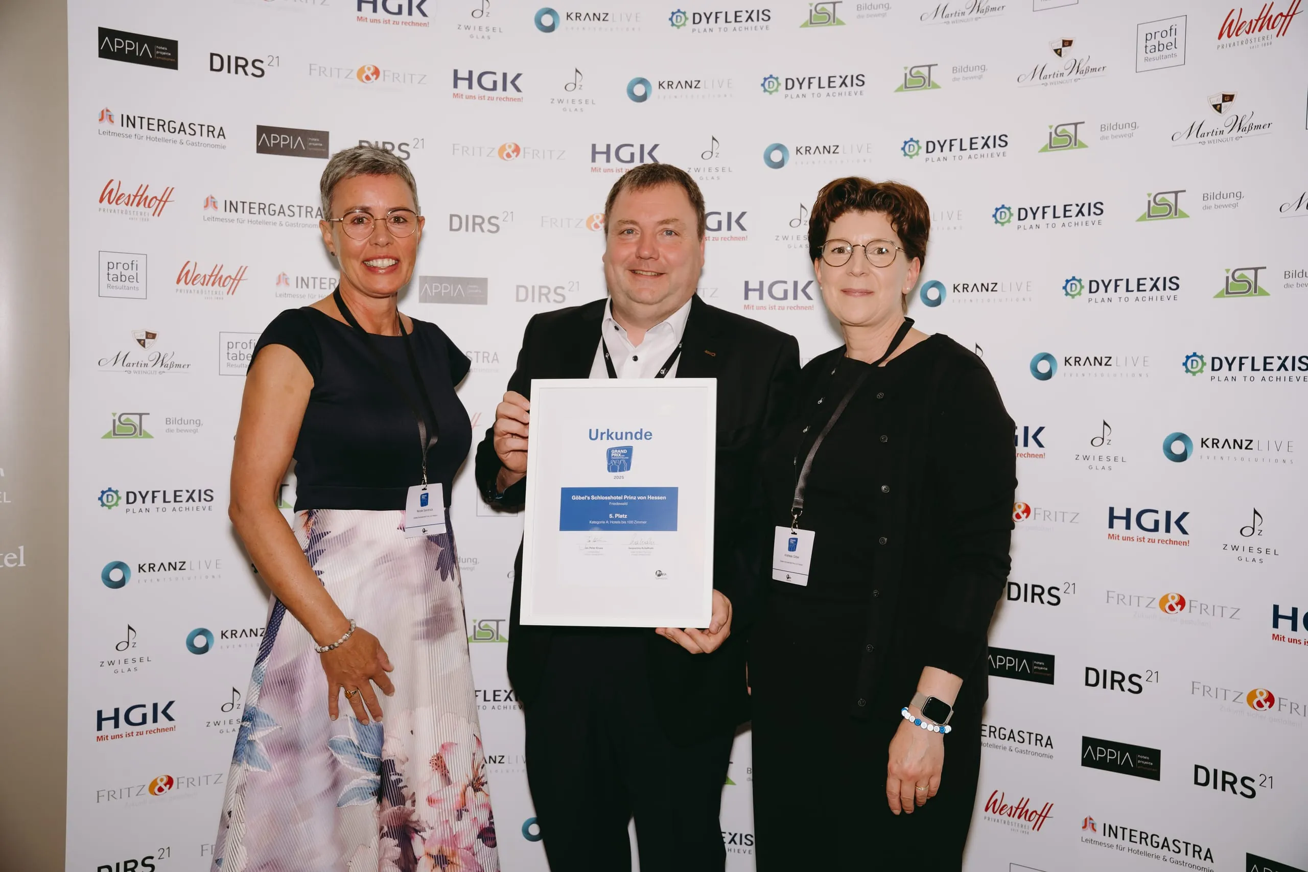 Die Preisverleihung des Grand Prix der Tagungshotellerie.