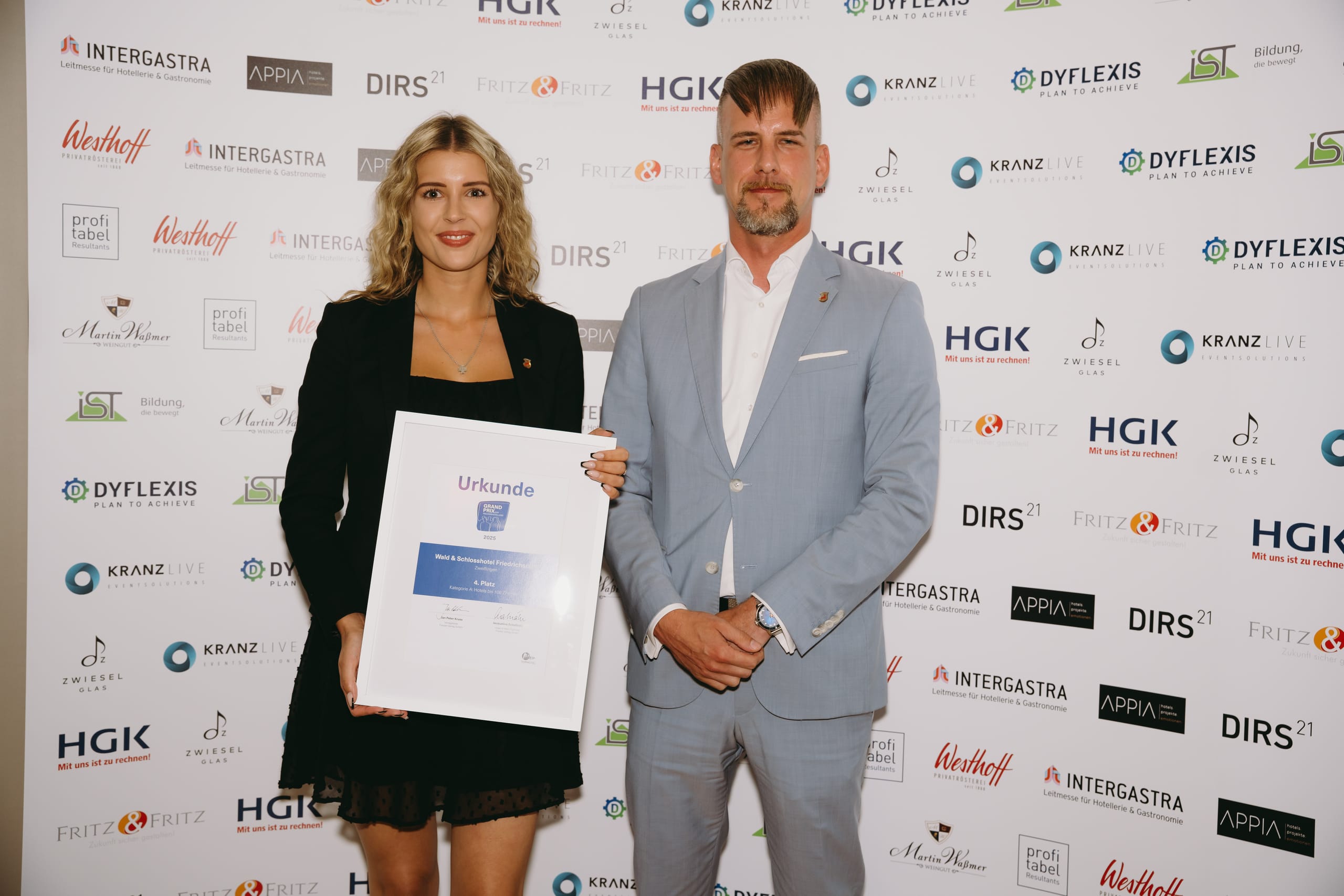 Die Preisverleihung des Grand Prix der Tagungshotellerie.