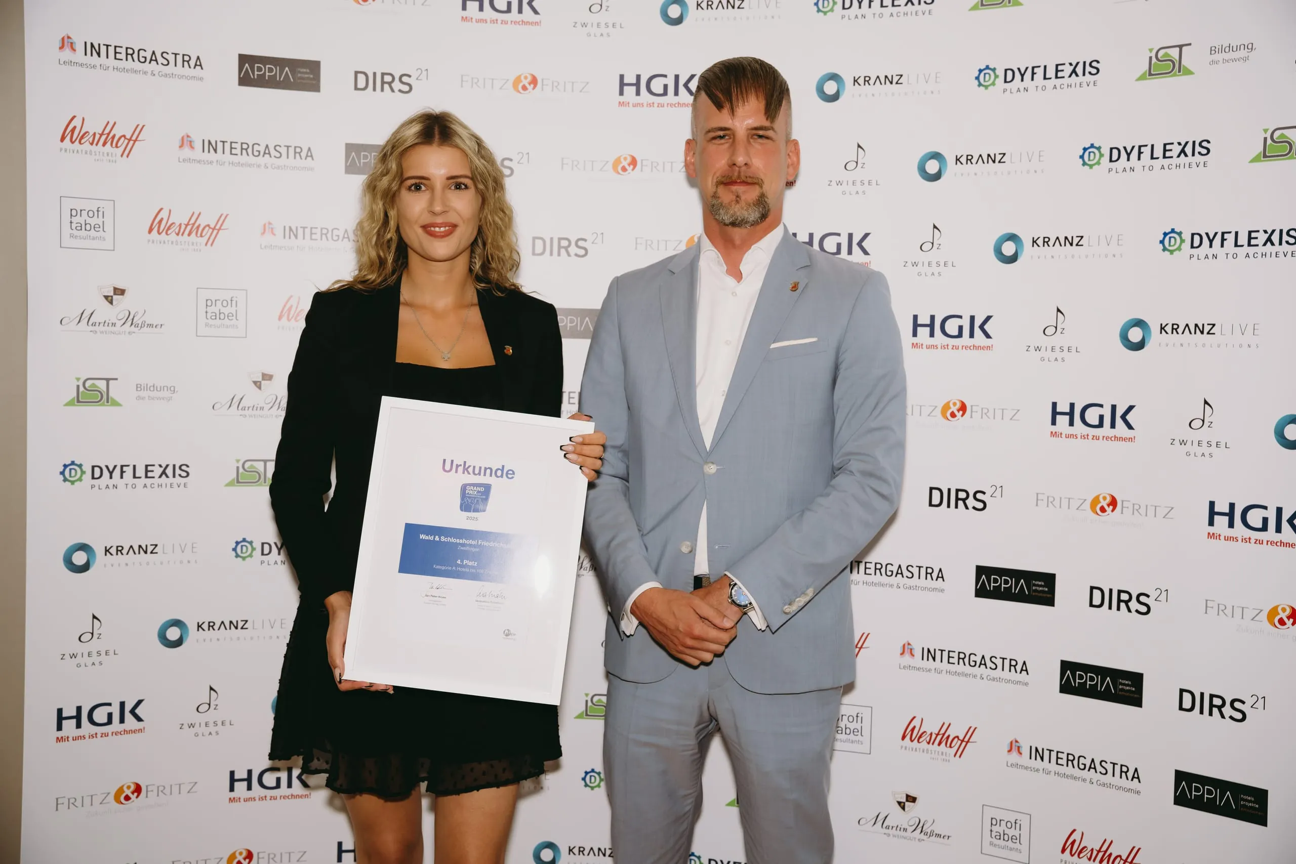 Die Preisverleihung des Grand Prix der Tagungshotellerie.