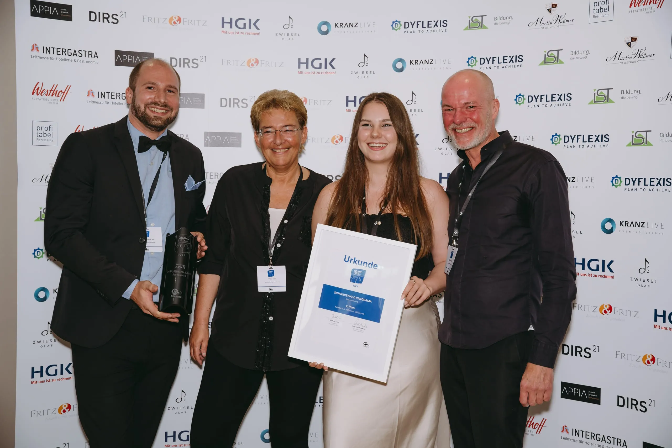 Die Preisverleihung des Grand Prix der Tagungshotellerie.