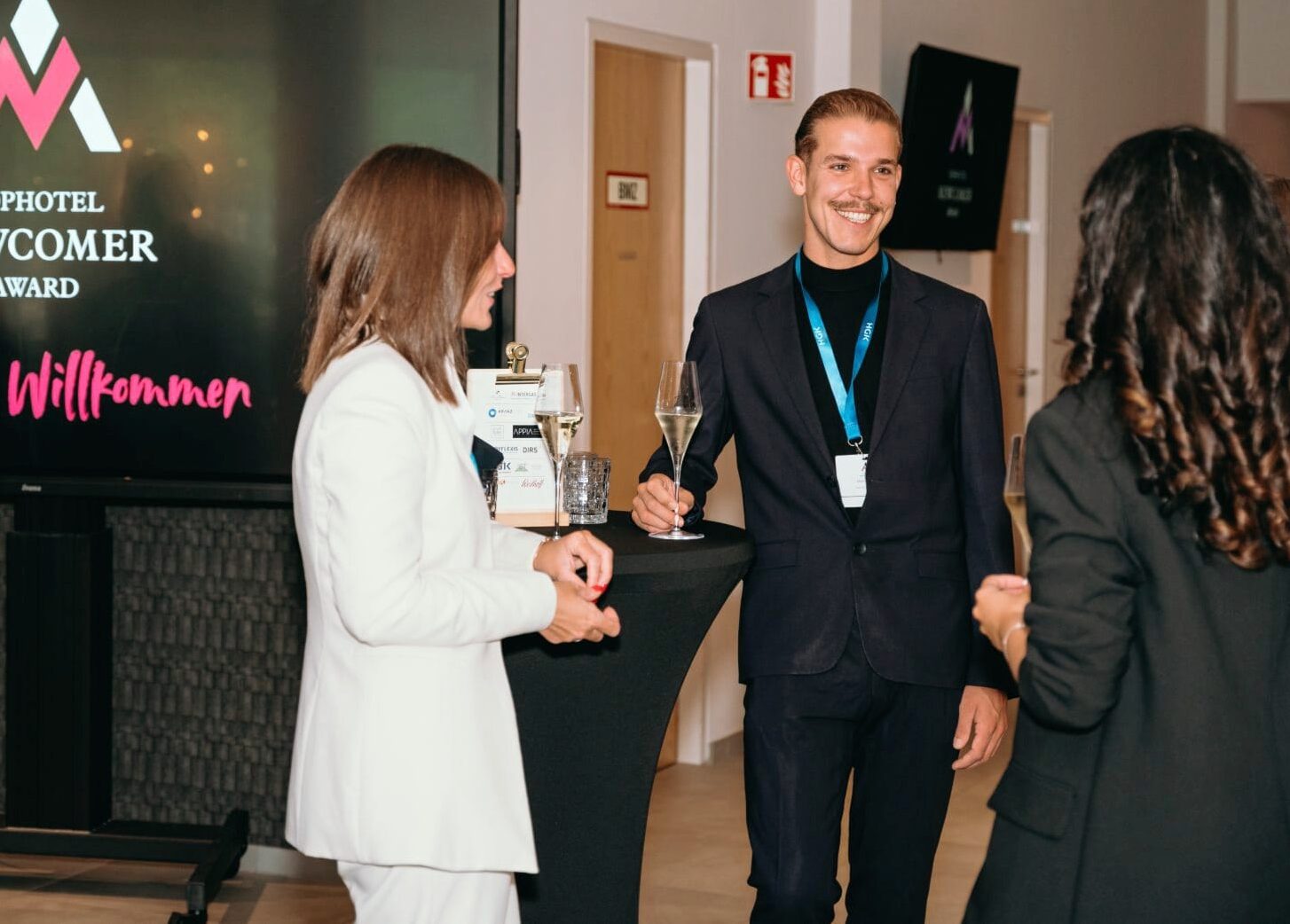 Empfang und Get-together in der Lobby des Nouri Hotels in Bad Krozingen.