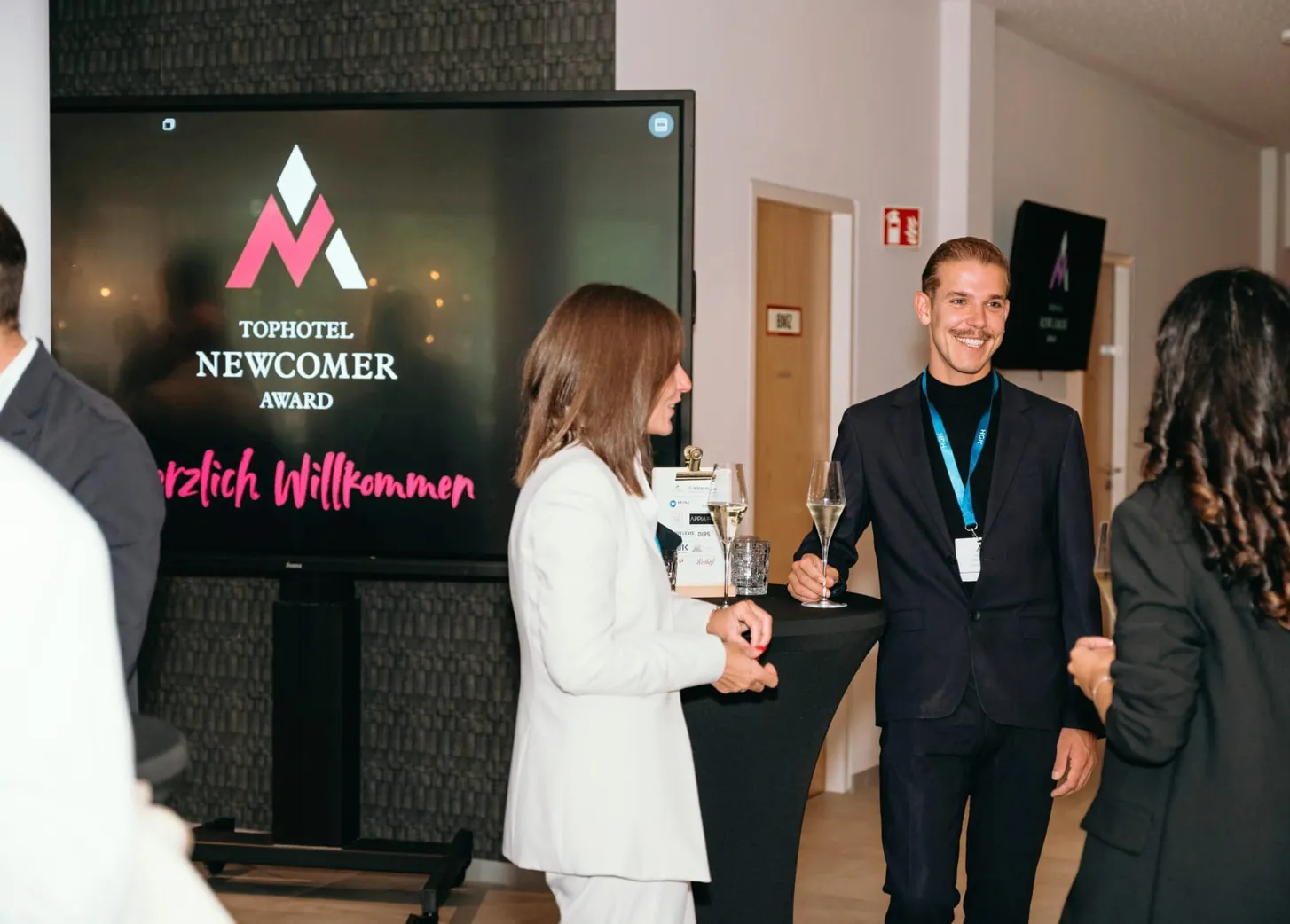 Empfang und Get-together in der Lobby des Nouri Hotels in Bad Krozingen.