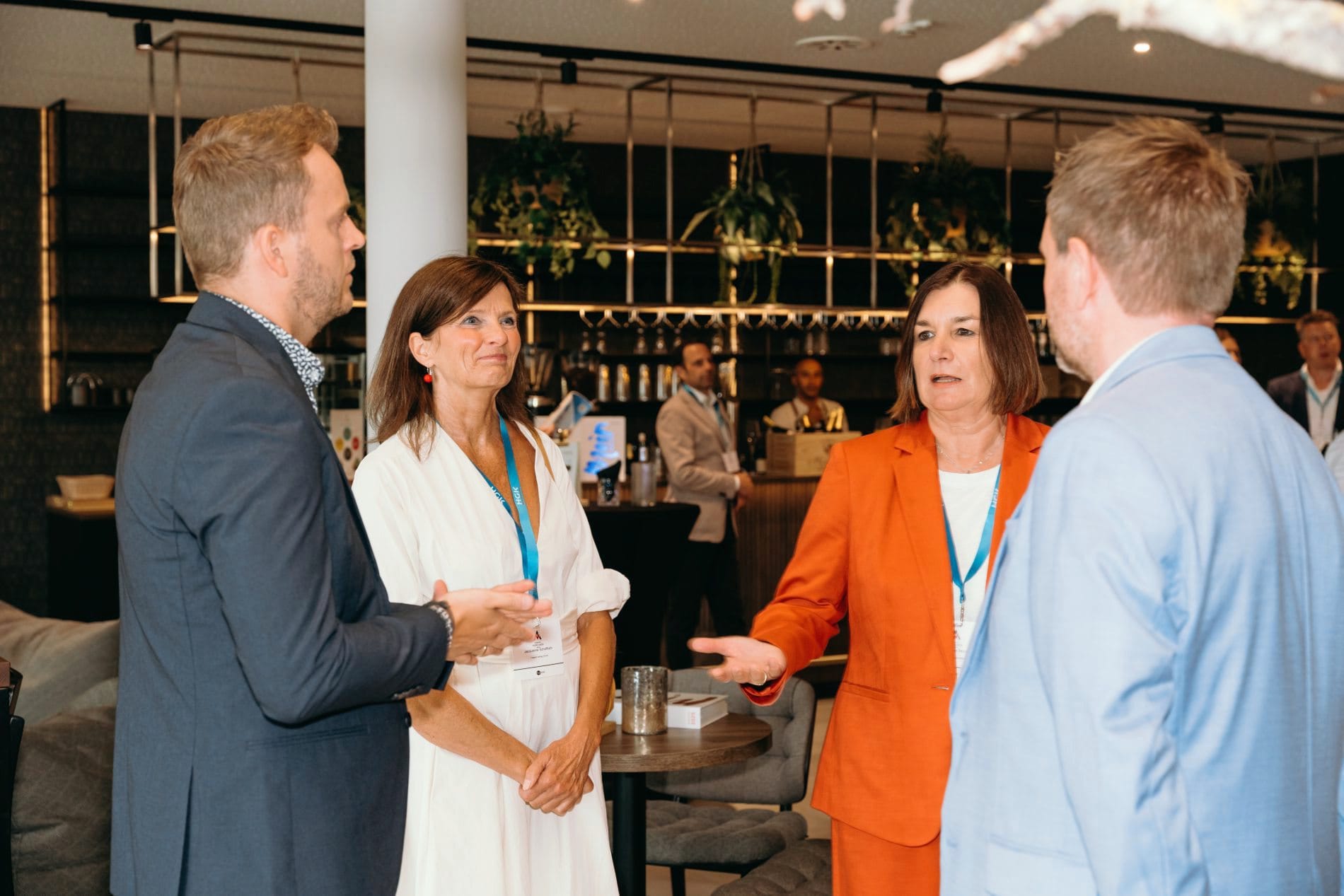 Empfang und Get-together in der Lobby des Nouri Hotels in Bad Krozingen.