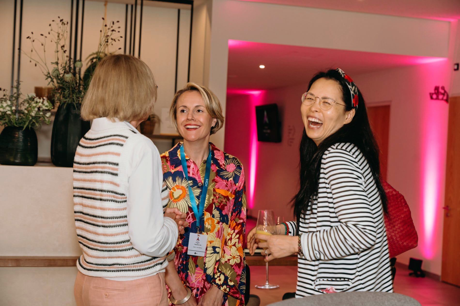 Empfang und Get-together in der Lobby des Nouri Hotels in Bad Krozingen.