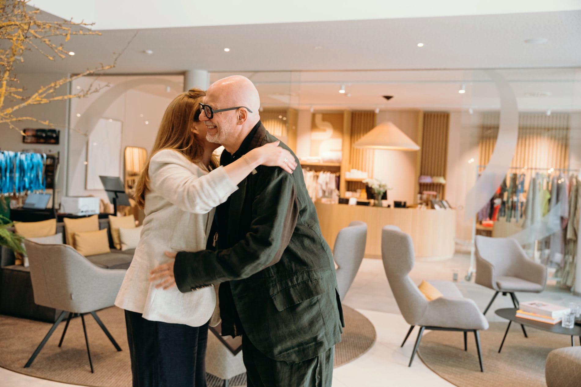 Empfang und Get-together in der Lobby des Nouri Hotels in Bad Krozingen.