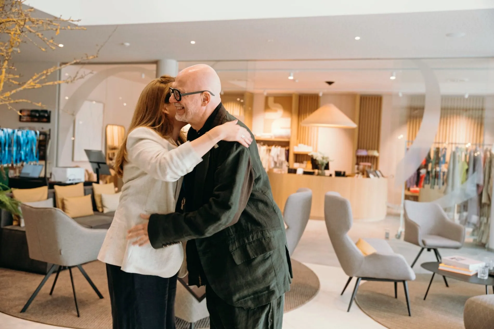 Empfang und Get-together in der Lobby des Nouri Hotels in Bad Krozingen.