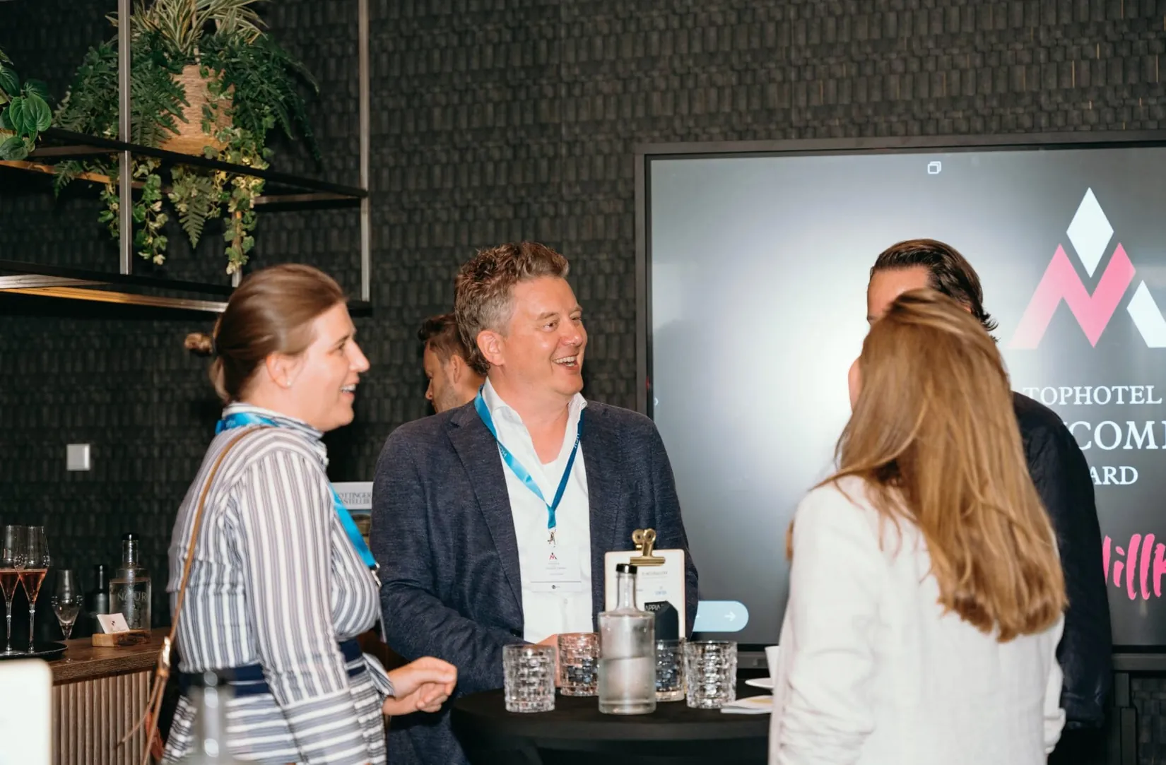 Empfang und Get-together in der Lobby des Nouri Hotels in Bad Krozingen.