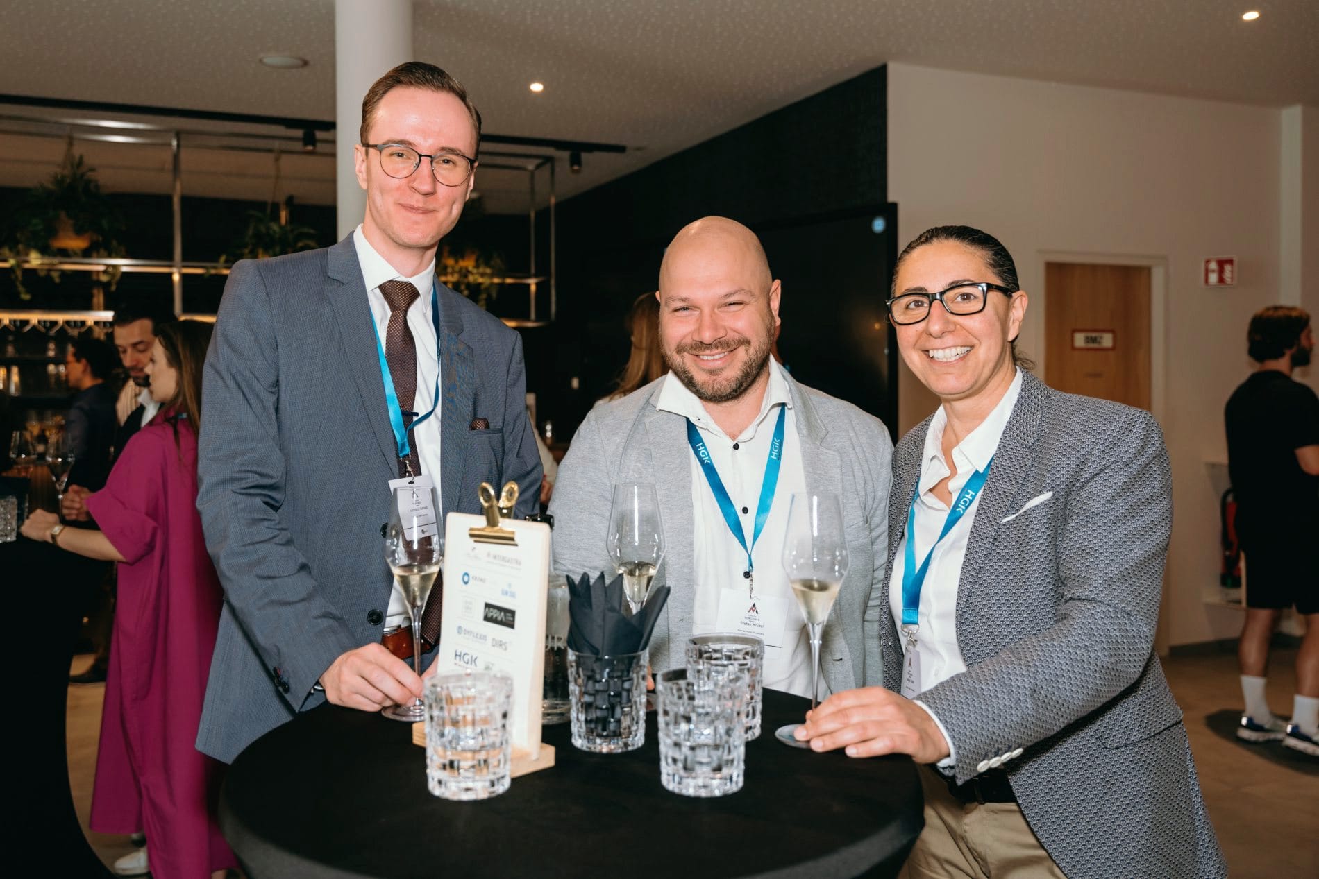 Empfang und Get-together in der Lobby des Nouri Hotels in Bad Krozingen.