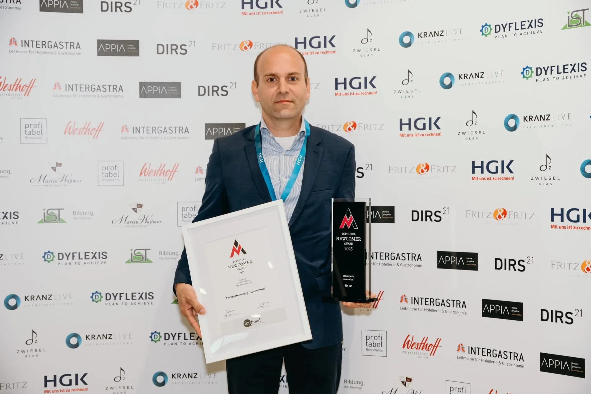 Einen Sonderpreis für Innovation erhielt die Marke Tin Inn, die sich mit gleich zwei Neueröffnungen – an den Standorten Hückelhoven und Heinsberg –für den Award beworben hatte.