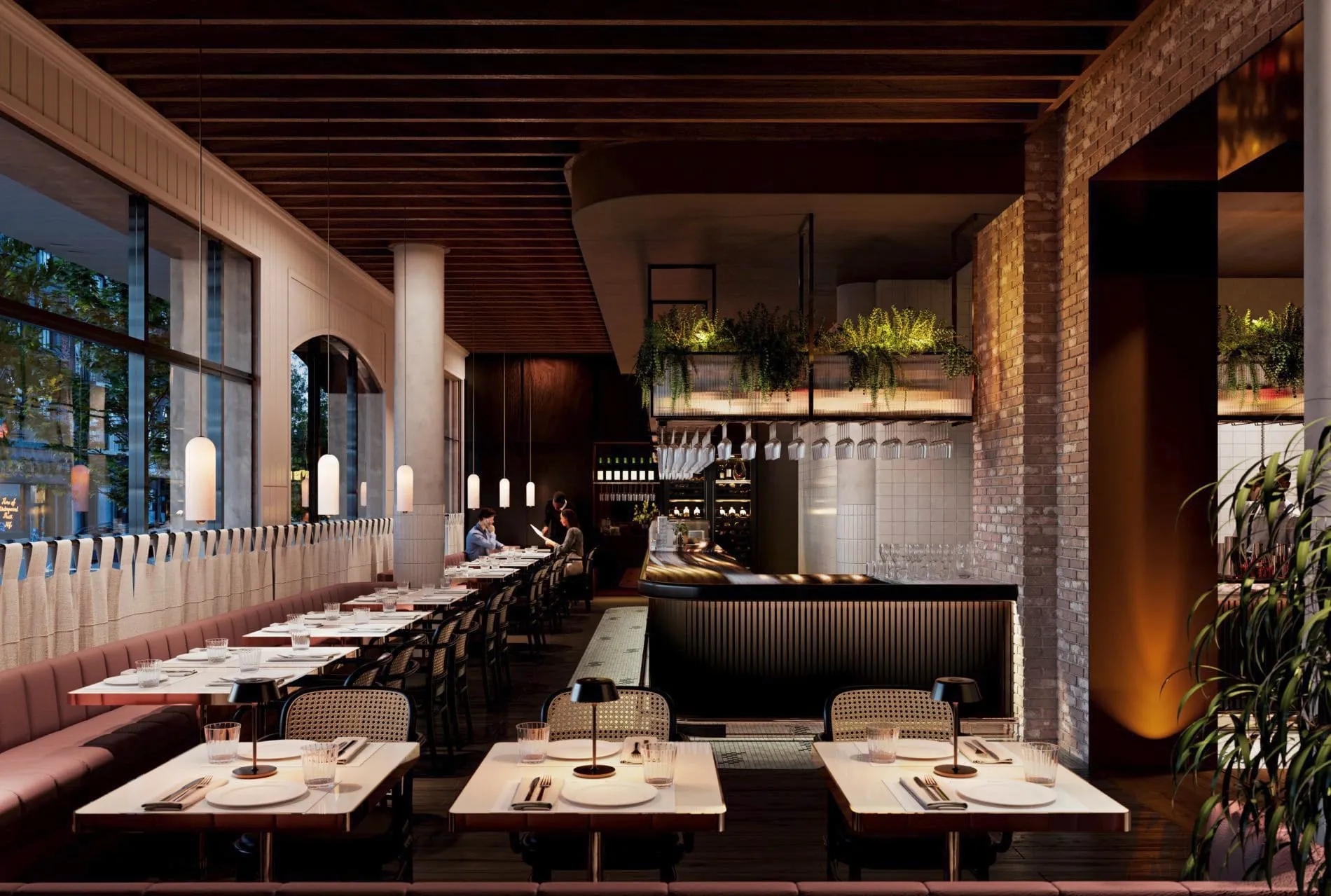 Im Restaurant "The Palomar" gibt es mediterrane Küche mit Nahost-Einflüssen.