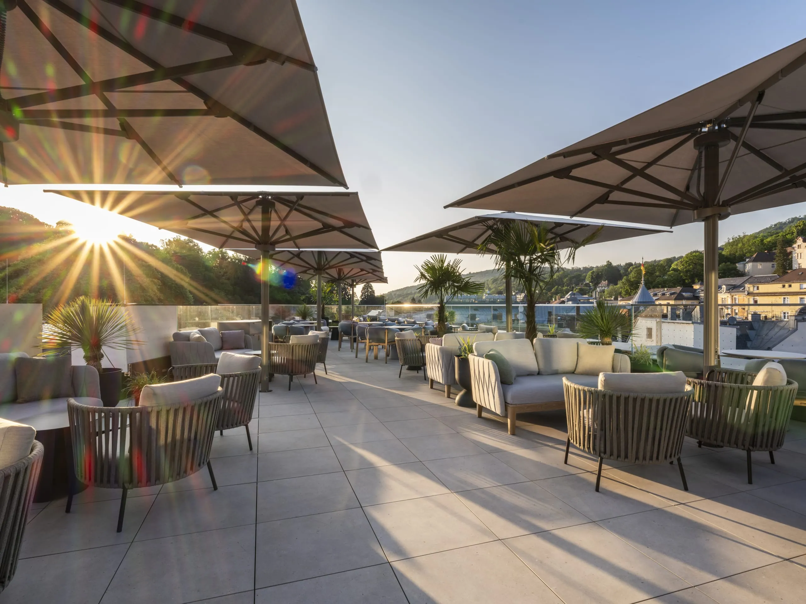 Luiza Rooftop Terrace & Bar, Steigenberger Icon Europäischer Hof Baden-Baden.