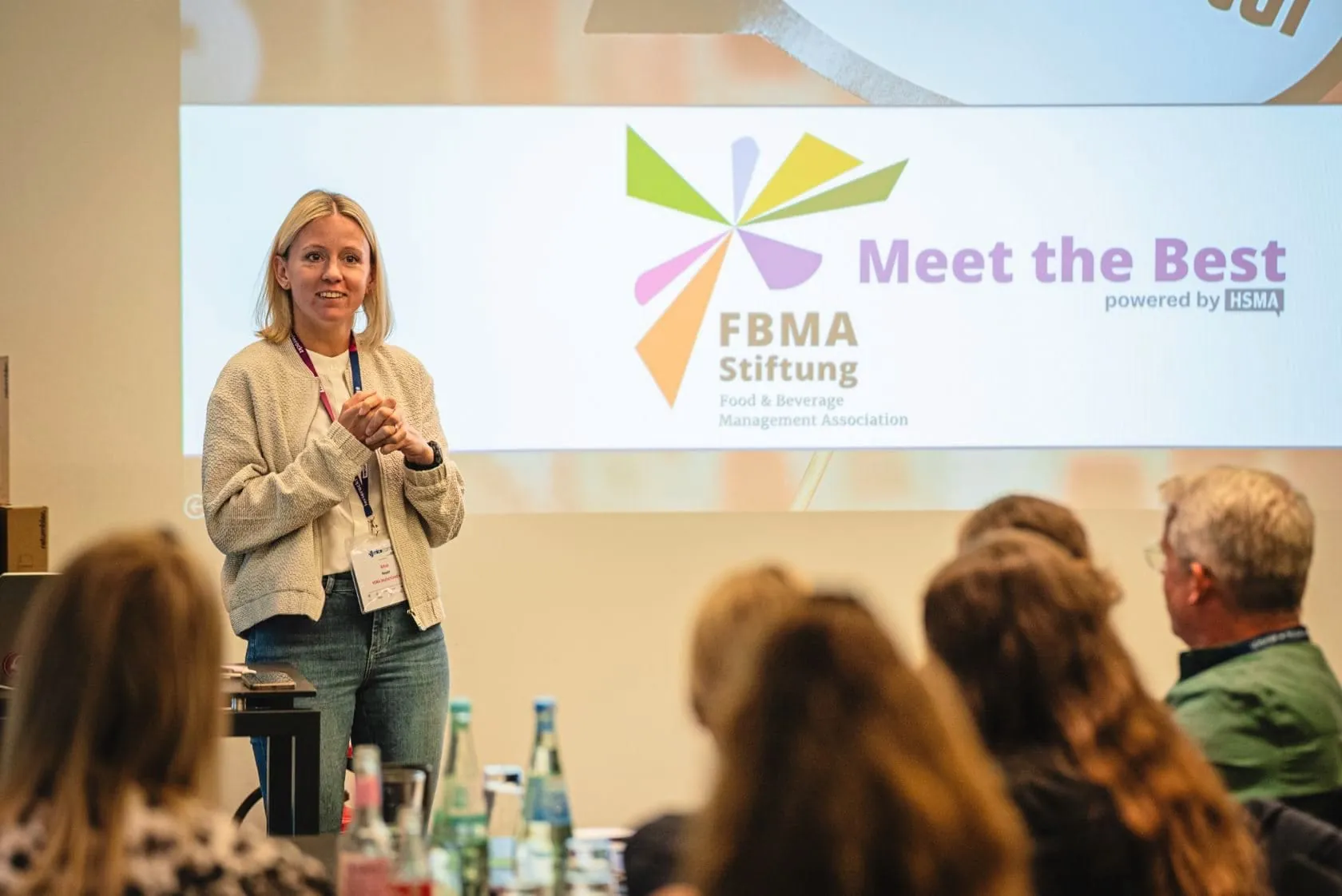 Anna Heuer, Verbandsgeschäftsführerin der HSMA, bei Meet the Best 2025.