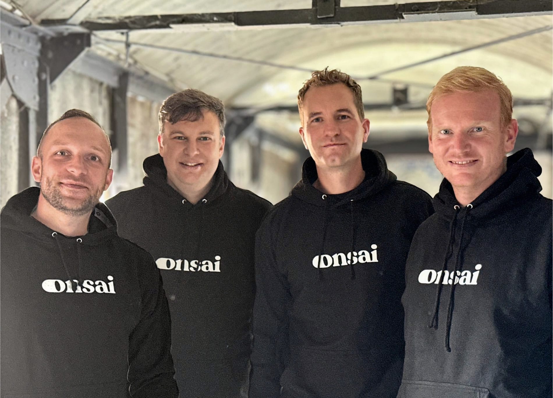 Die Gründer von Onsai: (von links) Christian Müller, Jochen Emig, Tobias Koehler und Ralf Bonin.