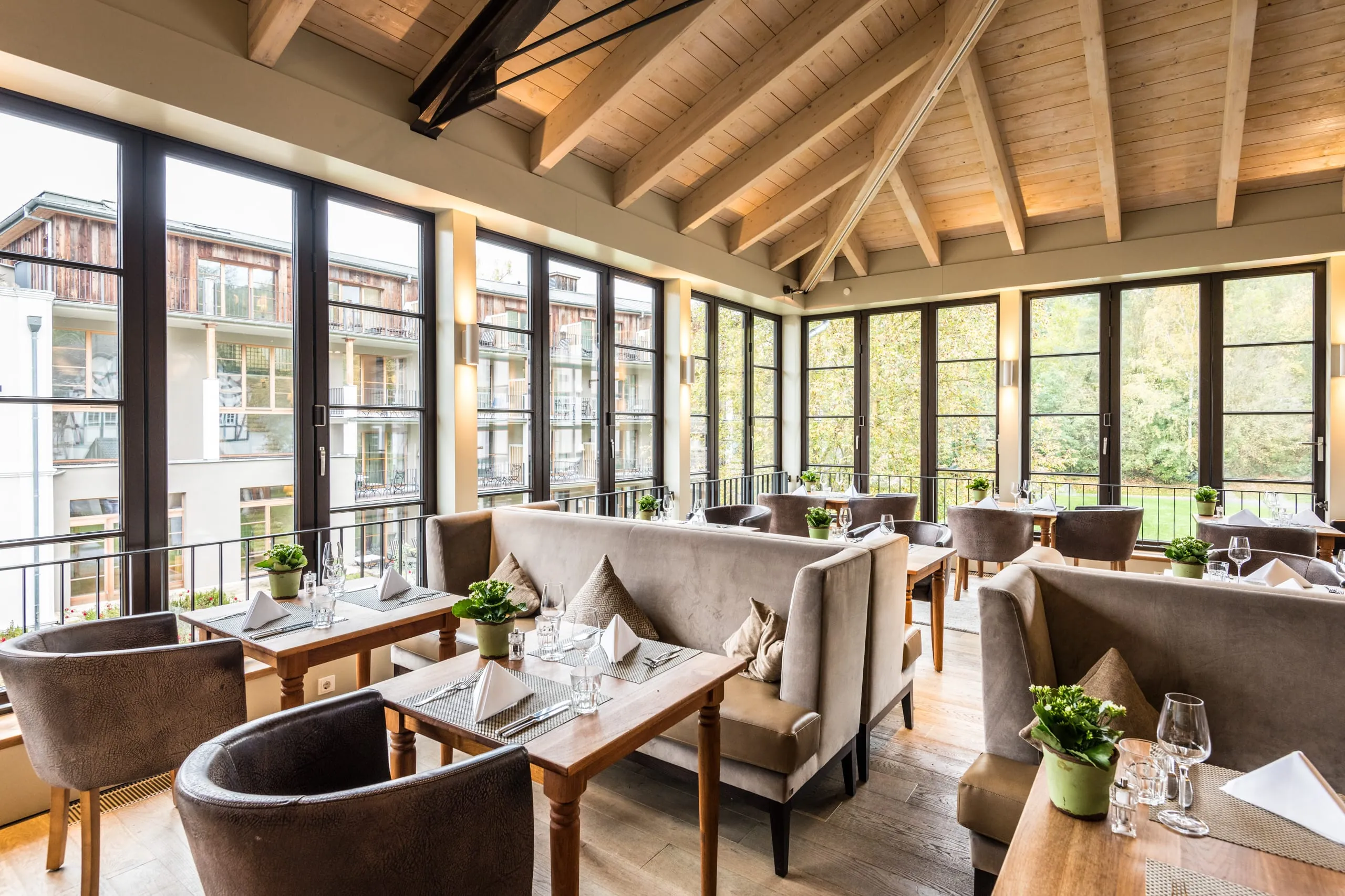 Gastronomischer Bereich des Hotels BollAnts Spa im Park.