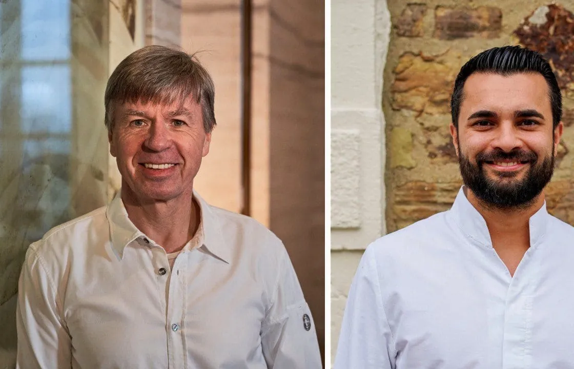 Joachim Wissler (links) übergibt Leitung des Restaurant "Vendôme" an seinen langjährigen Sous Chef Dennis Kuckuck.