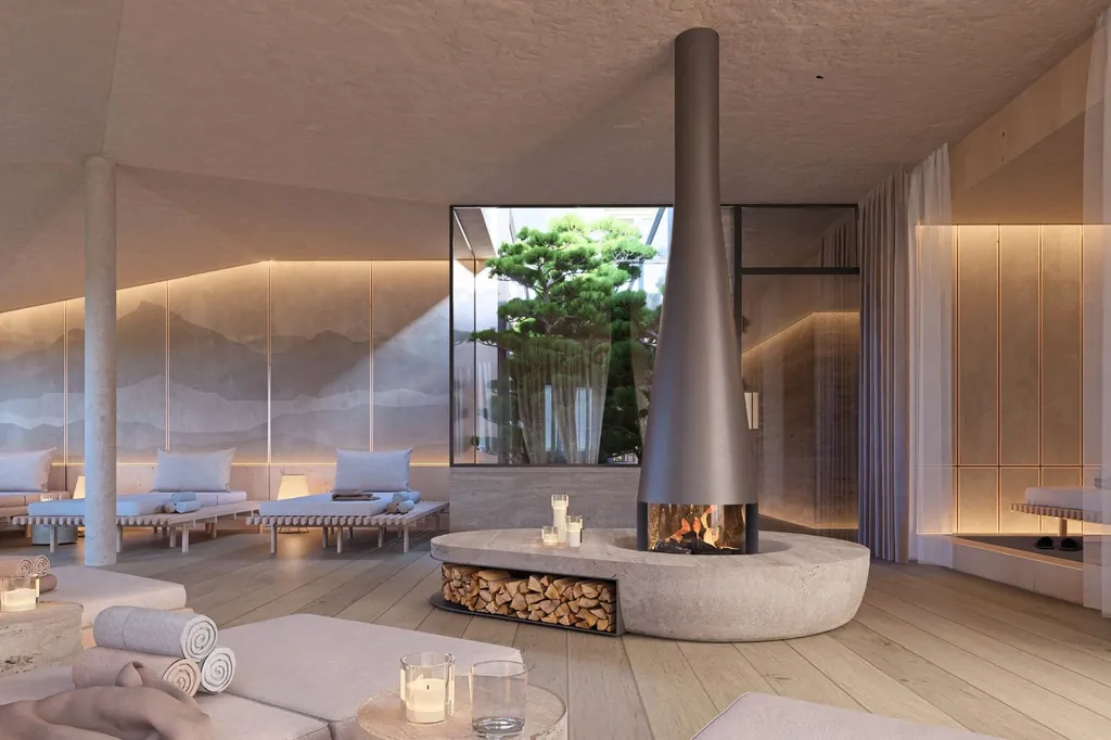 Der Ruhebereich im Spa.