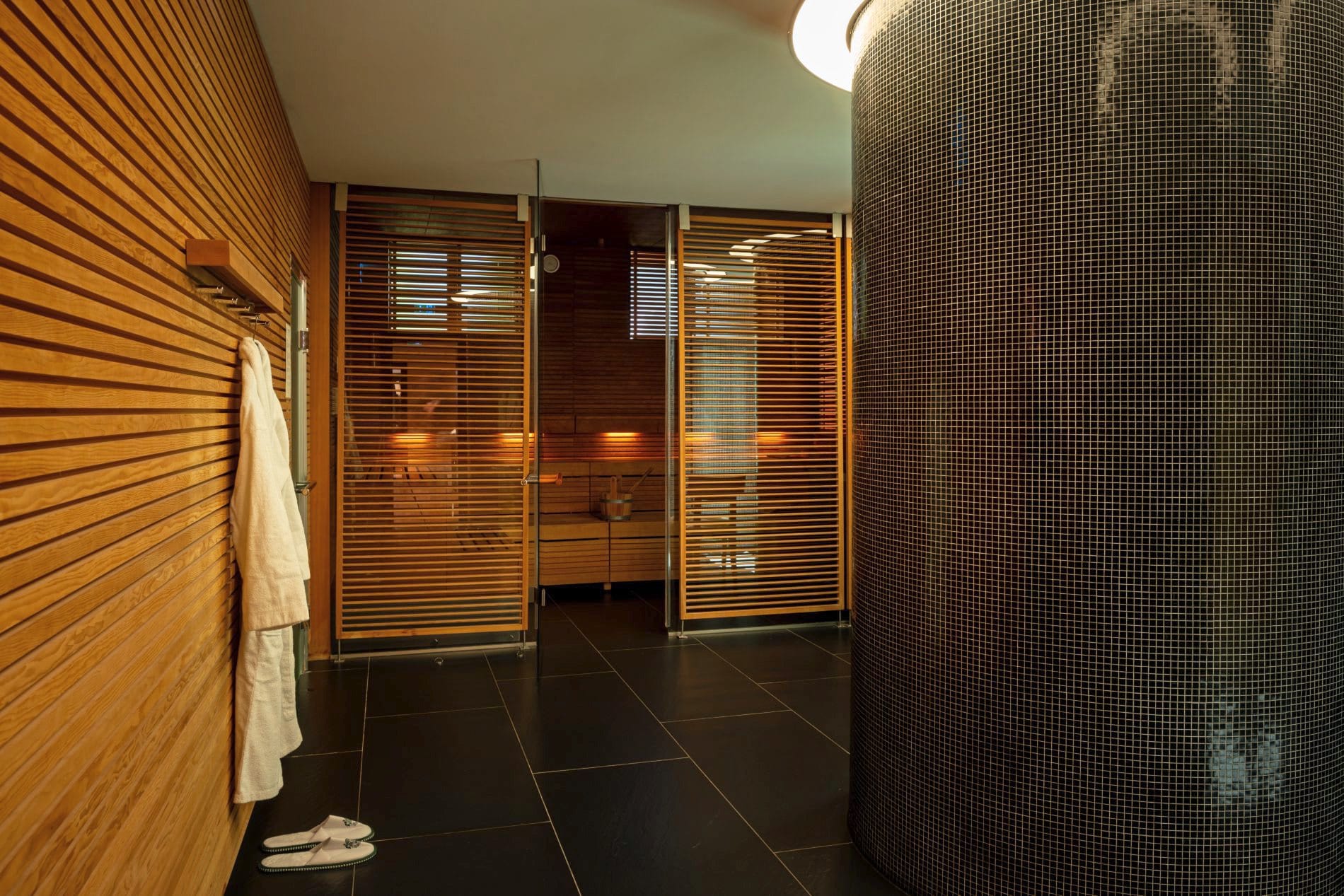 Blick in den Saunabereich.