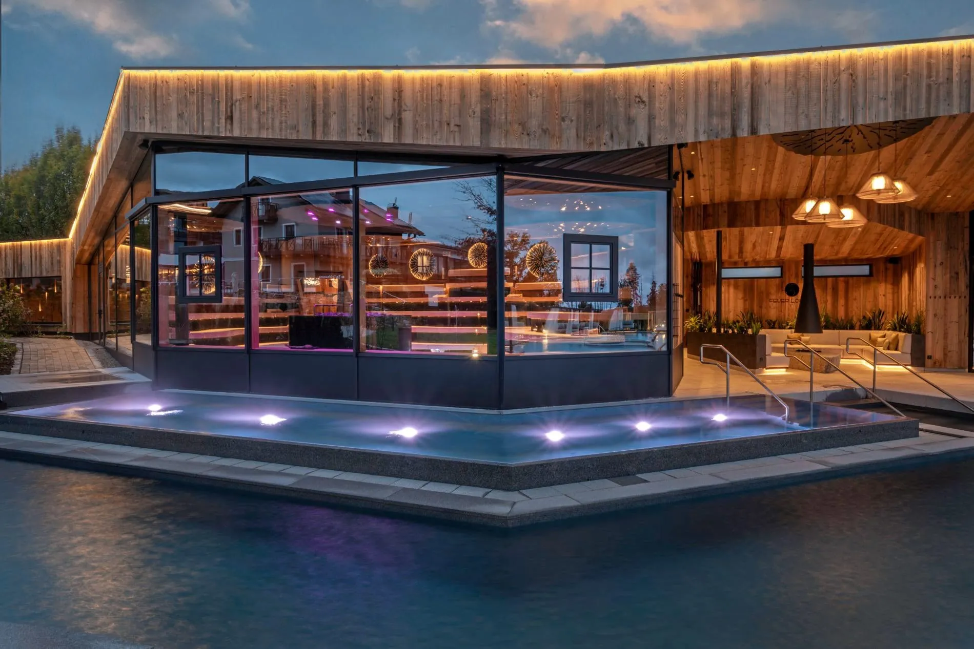 Cozy vibes: Der neue Wellnessbereich präsentiert sich in modernem Design.