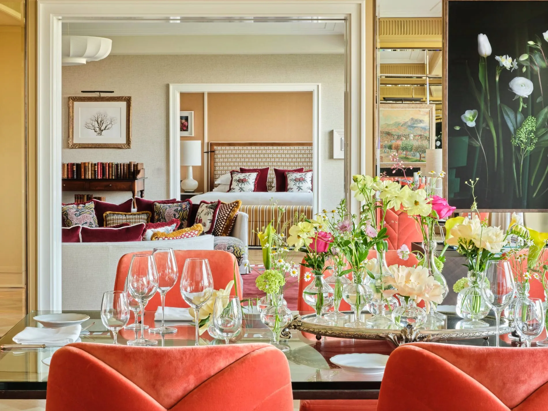 The Charles Hotel München Essbereich Monforte Royal Suite