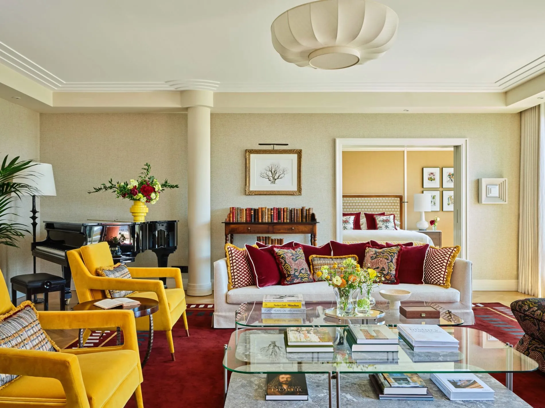 The Charles Hotel München Wohnzimmer Monforte Royal Suite