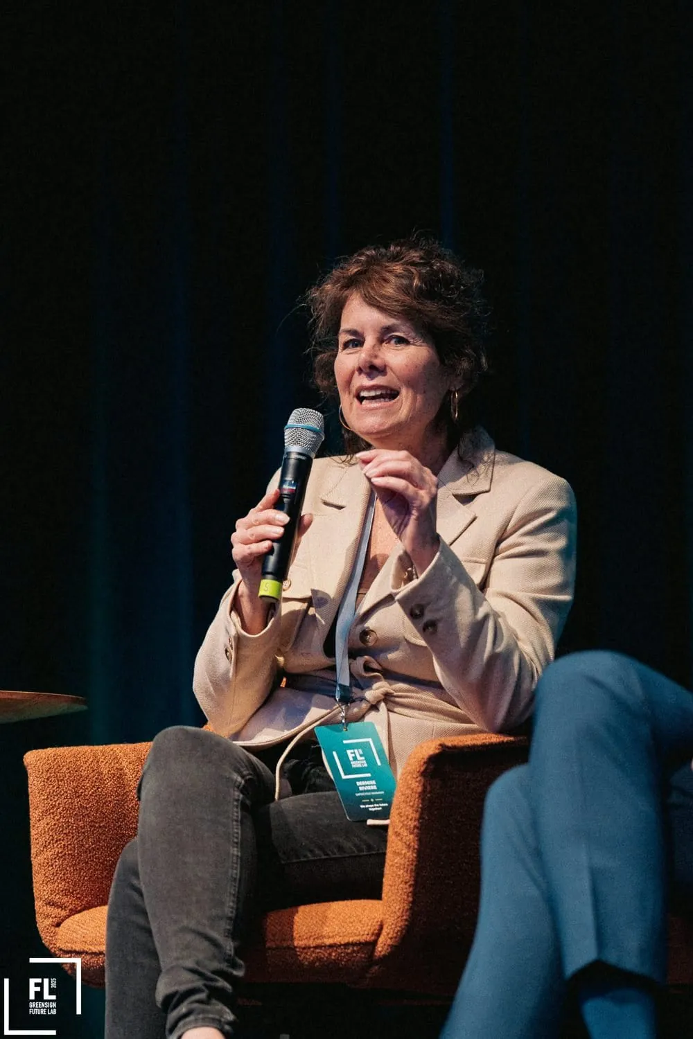 Green Sign Future Lab: Als Gründerin von SapoCycle Germany unterstrich Bernise Rivière, wie inspirierend die Zusammenarbeit mit Menschen mit Behinderung ist und wie sie Mut machen möchte, neue Perspektiven sichtbar zu machen.