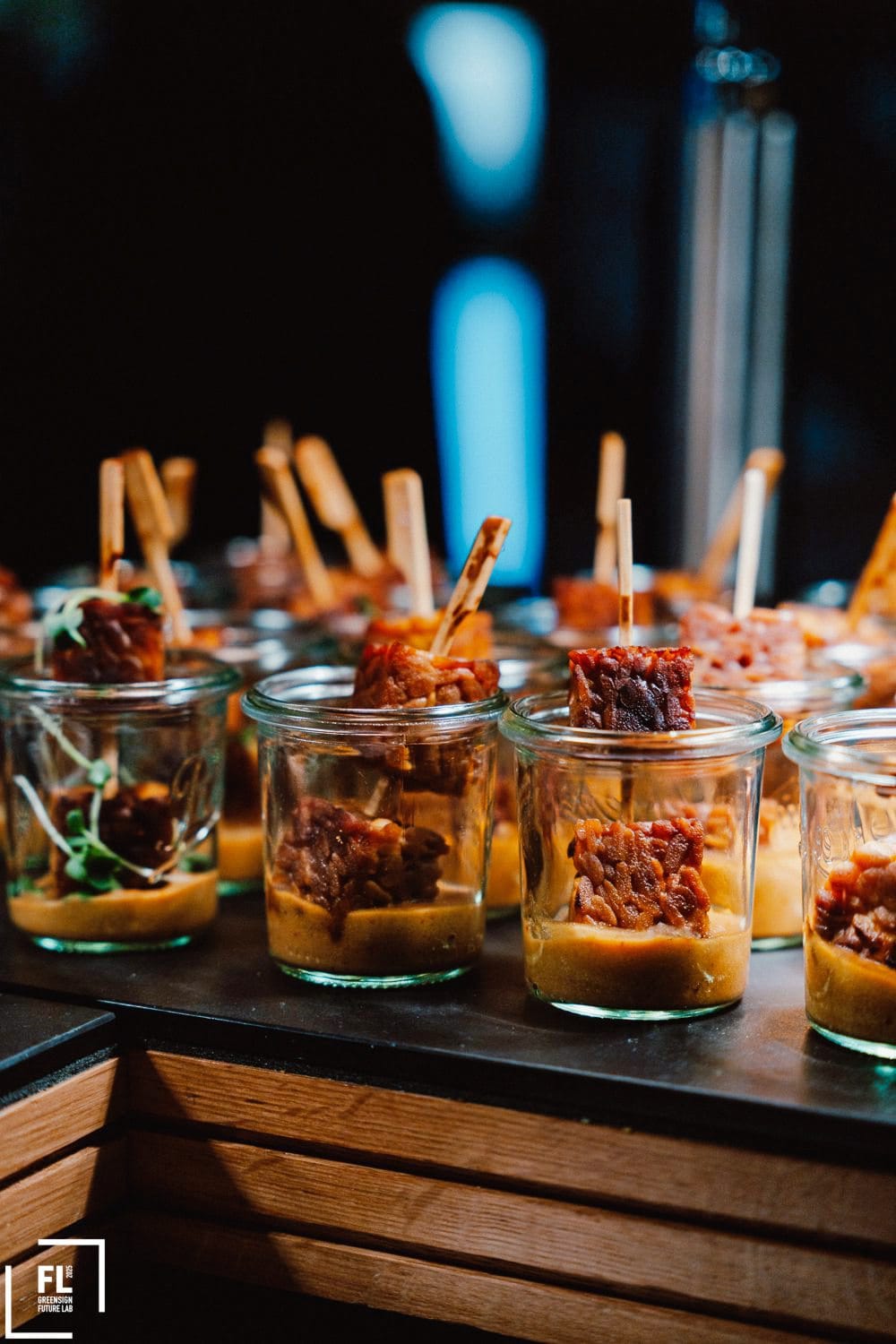 Zur Sustainability Stand-up Night gehörte ein vielseitiges Flying Buffet.