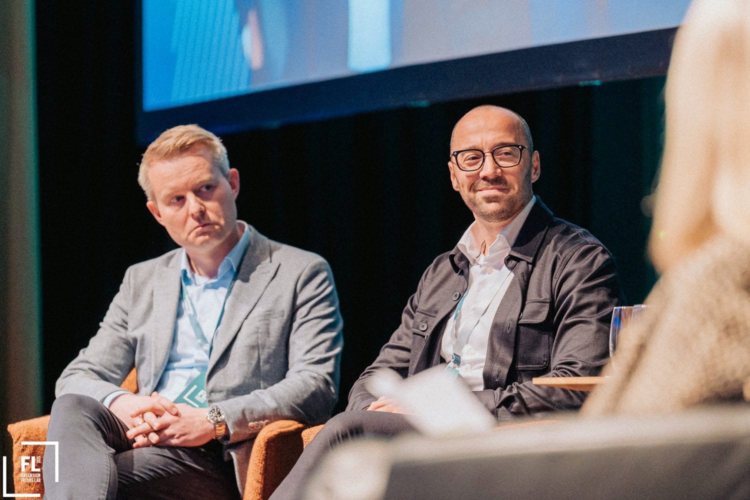 Green Sign Future Lab: Erik Florvaag (The Chocolate on the Pillow Group; links) und Garry Levin (LHC International).