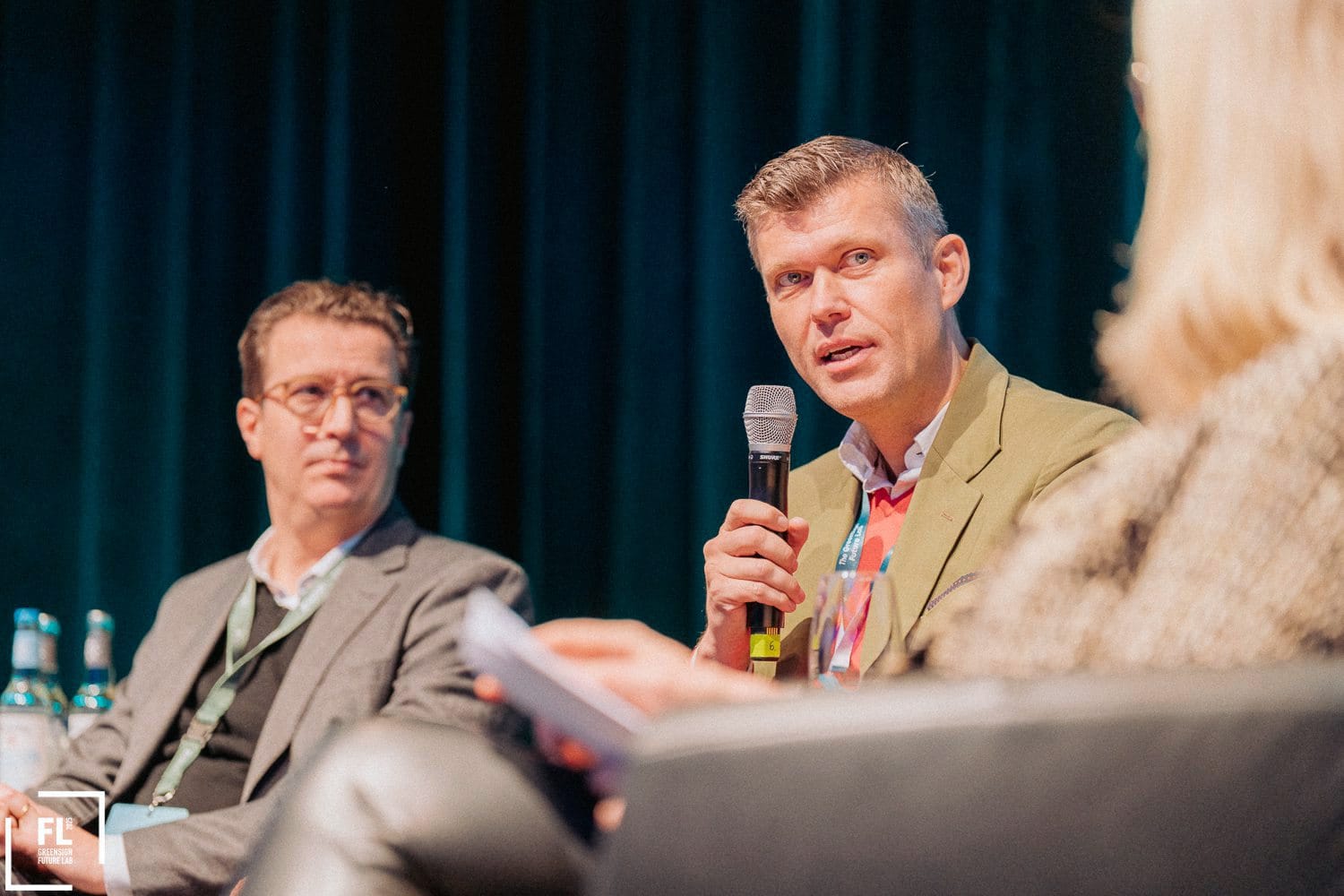 Green Sign Future Lab: Philipp von Bodman (Achat Hotels; links) und Henning Schneekloth-Plöger (Lindner Hotel Group) berichten aus der Praxis.