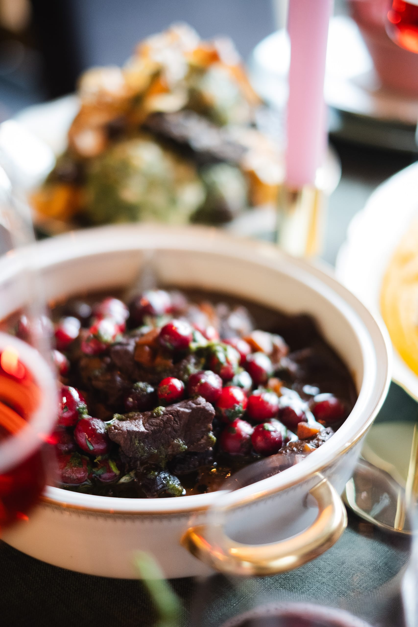 Weihnachtsmen&uuml; X-Mas Dinner Nina Meyer Rindergulasch