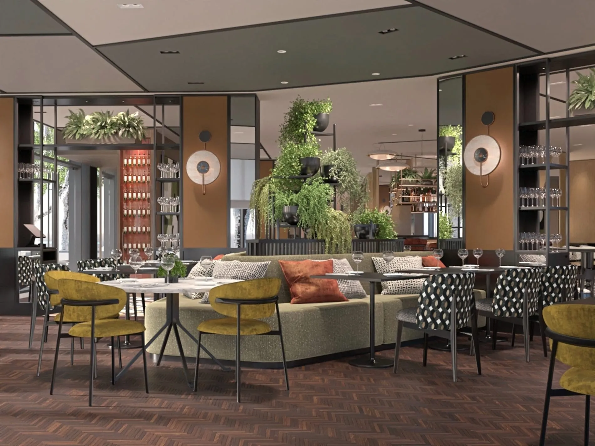 Das gastronomische Angebot umfasst mehrere Konzepte - darunter das "Eighty Nine Restaurant & Bar“.