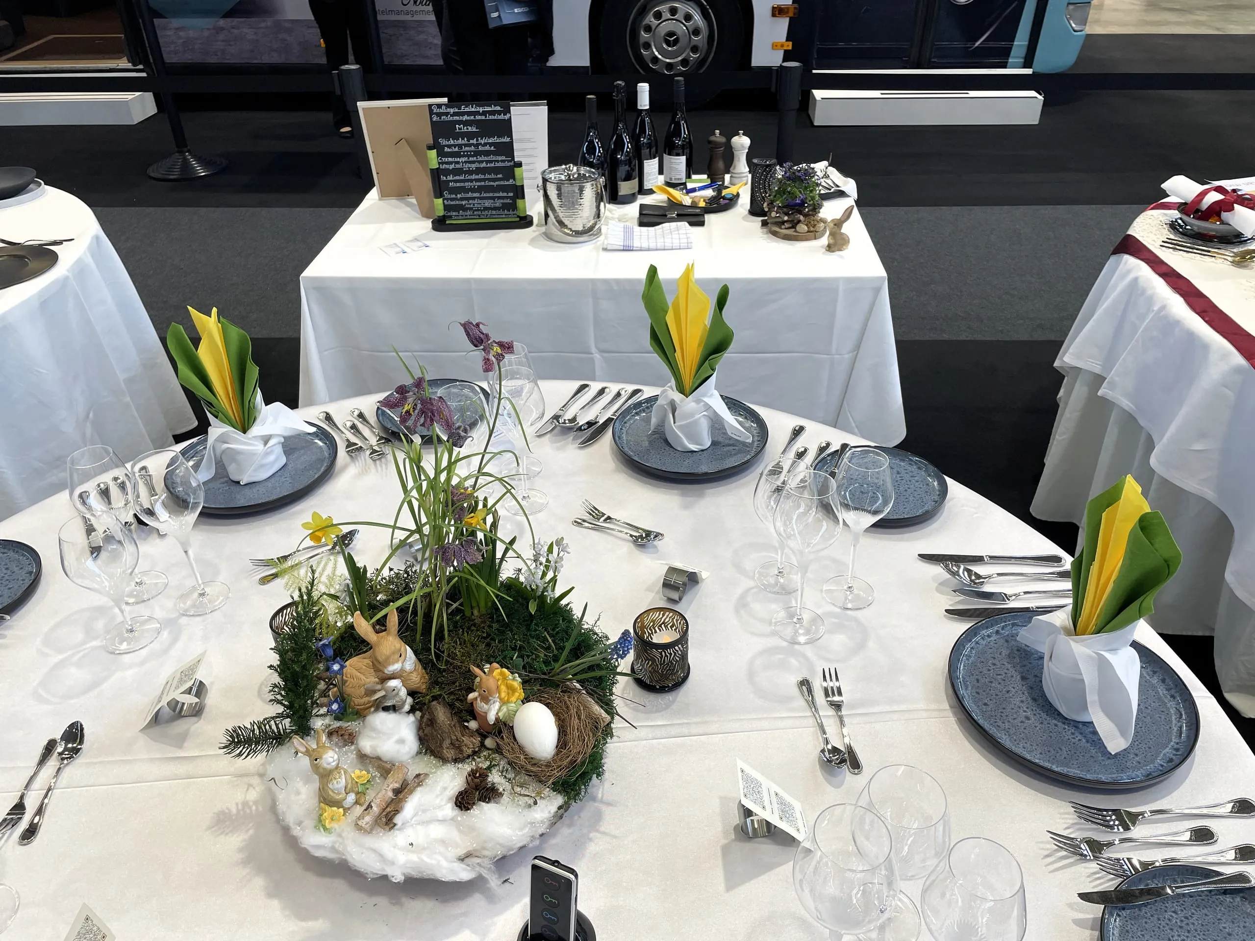 Reutlinger Frühlingszauber: Der Tisch vom City Hotel Fortuna Reutlingen zeigt ...