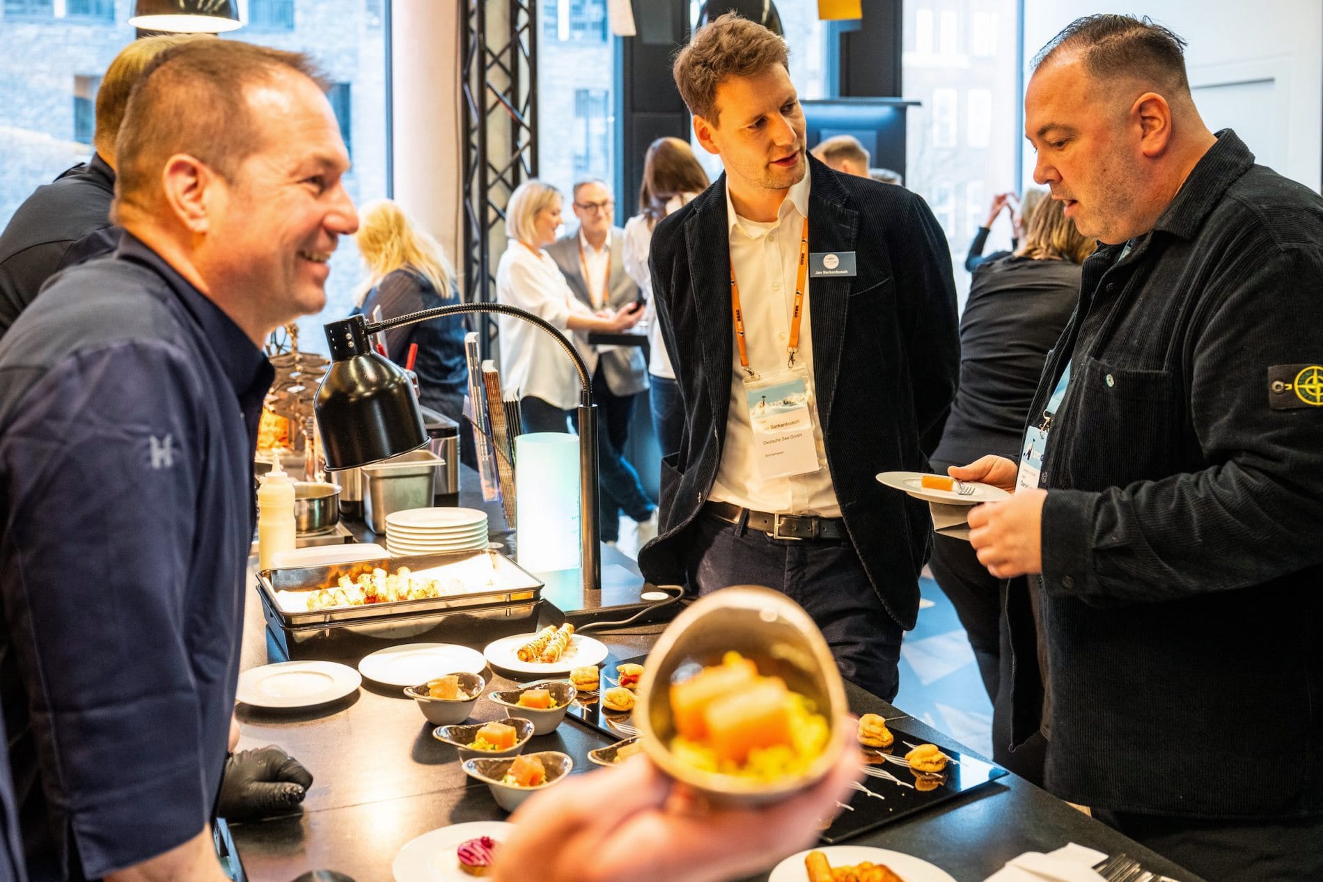 Networking in Norden: Zum zweiten Mal war die 370 Grad der Anlaufpunkt für Entscheidungsträger aus Hotellerie, Gastronomie und Catering in Hamburg.