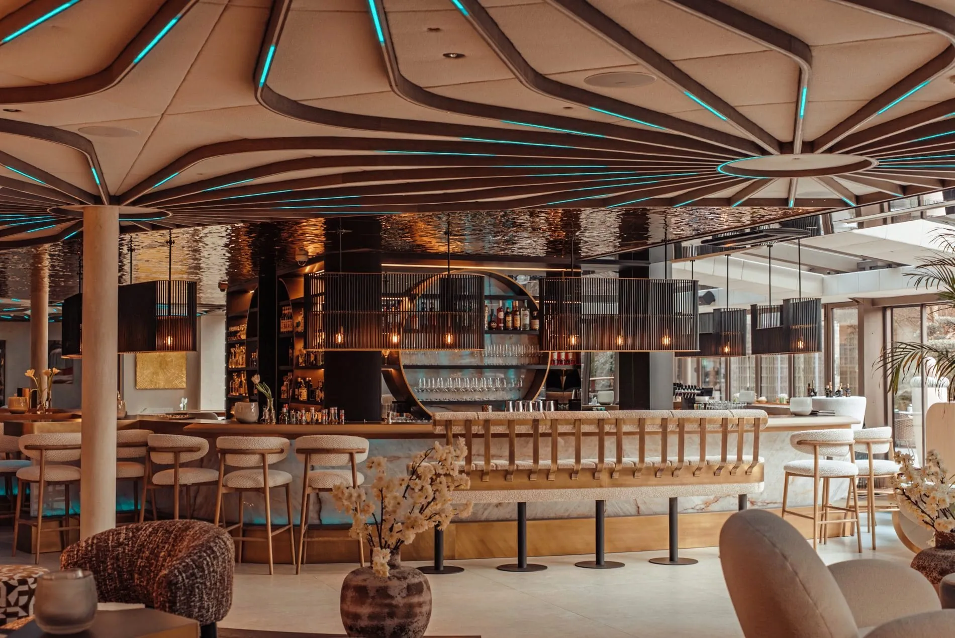 Hat ein Makeover erhalten: Die Bar des Quellenhof Luxury Resort Passeier.